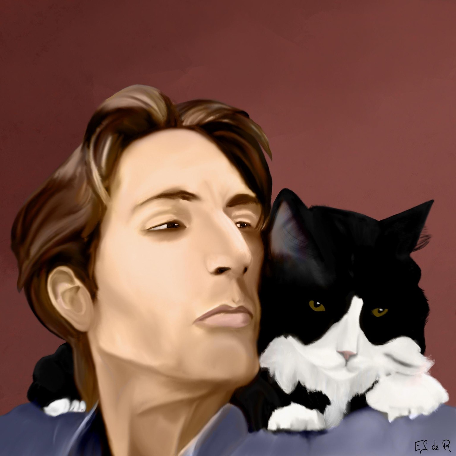 Man with Cat - image 1 - student project