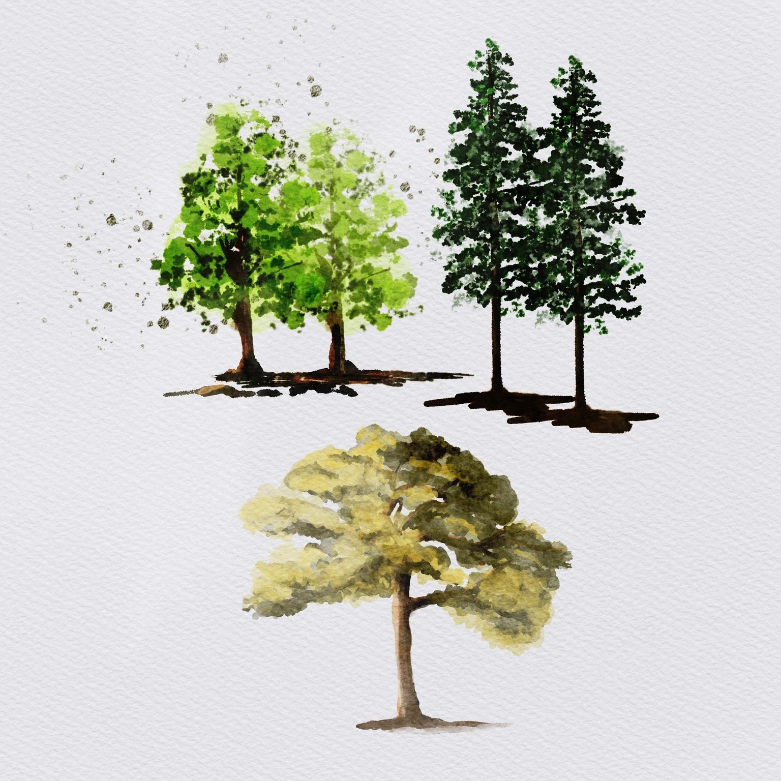 Trees in Procreate - image 1 - student project