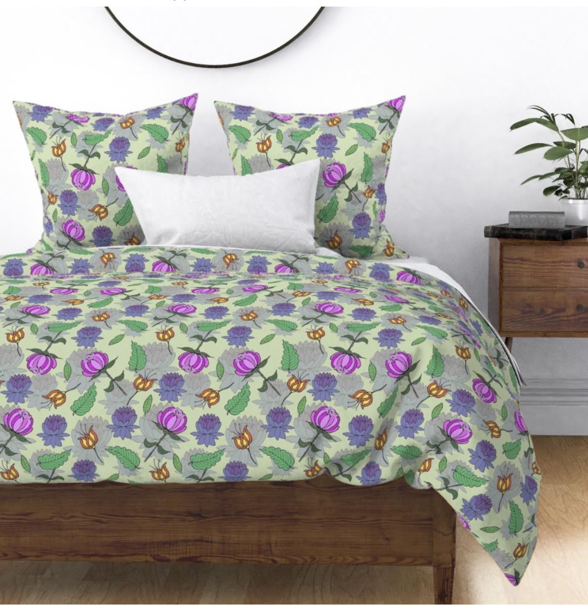 Indian floral repeat in Affinity - image 2 - student project