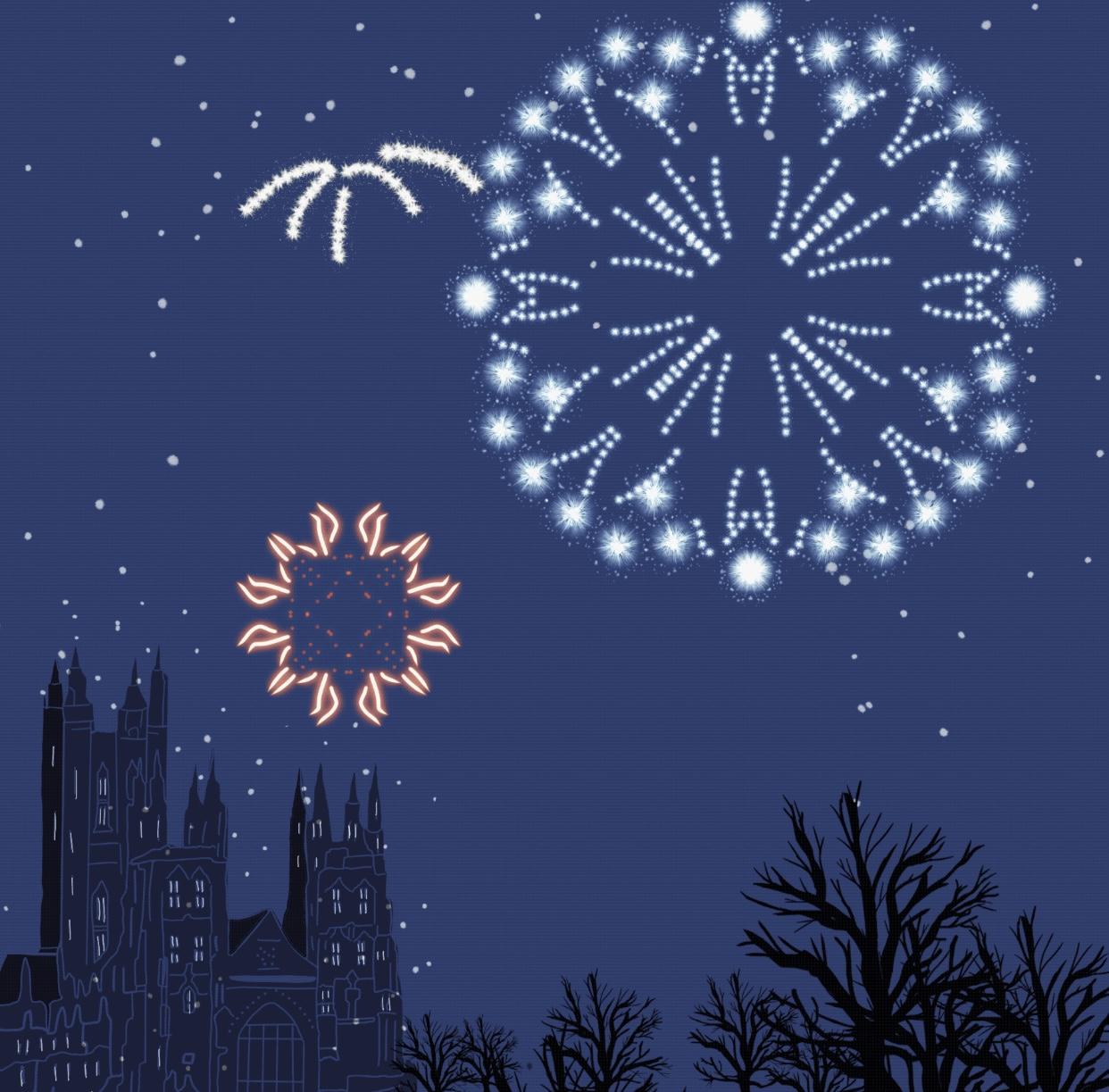 Firework animation - image 1 - student project