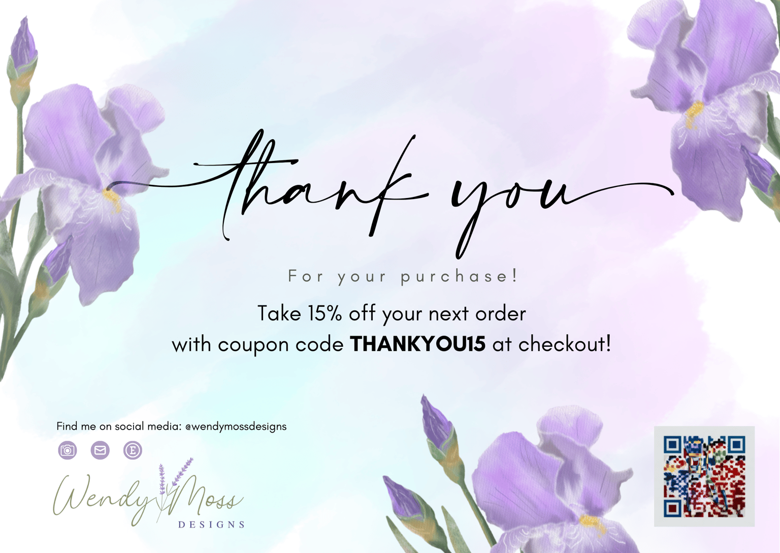 Thank you postcard - image 1 - student project