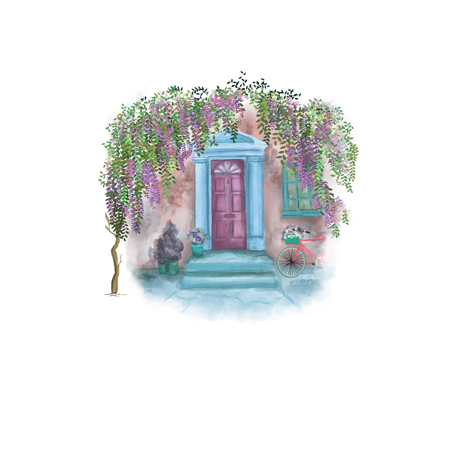 Wisteria brush in procreate - image 2 - student project