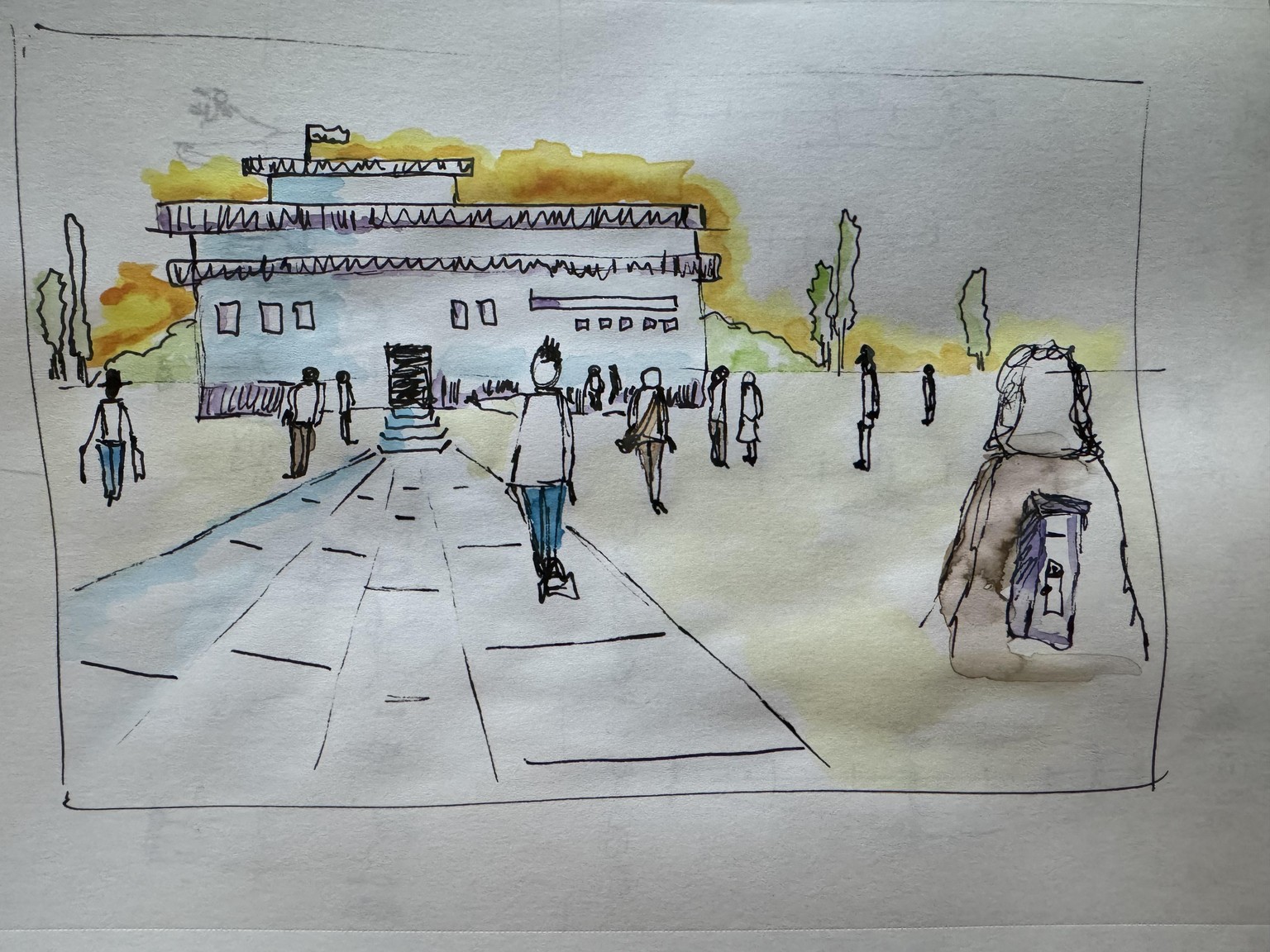 Urban Sketching: How to Draw People - image 1 - student project