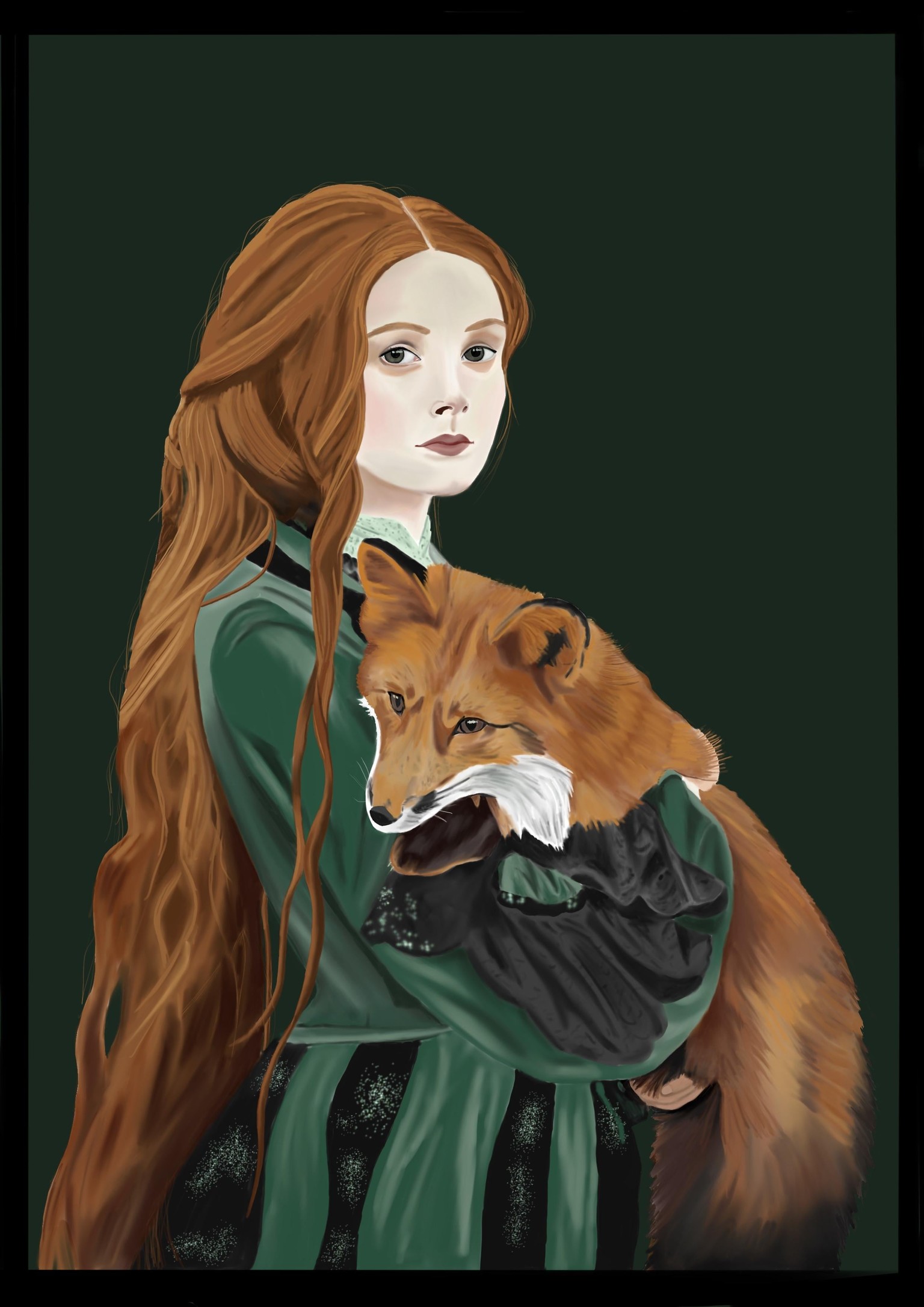 Girl with Fox - image 1 - student project