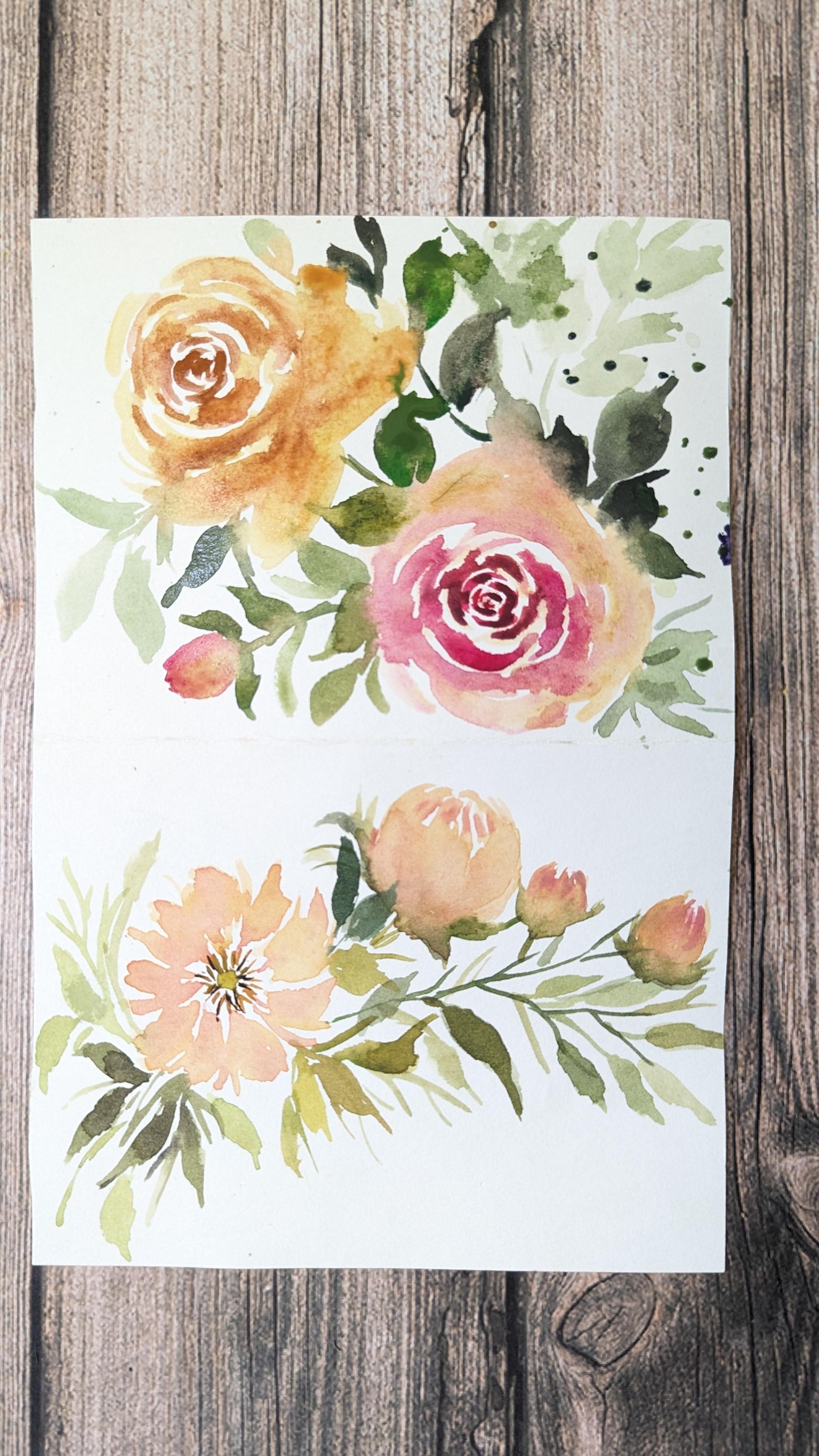 Learn How To Paint Loose & Expressive Watercolor Florals : Roses & Peonies - image 2 - student project