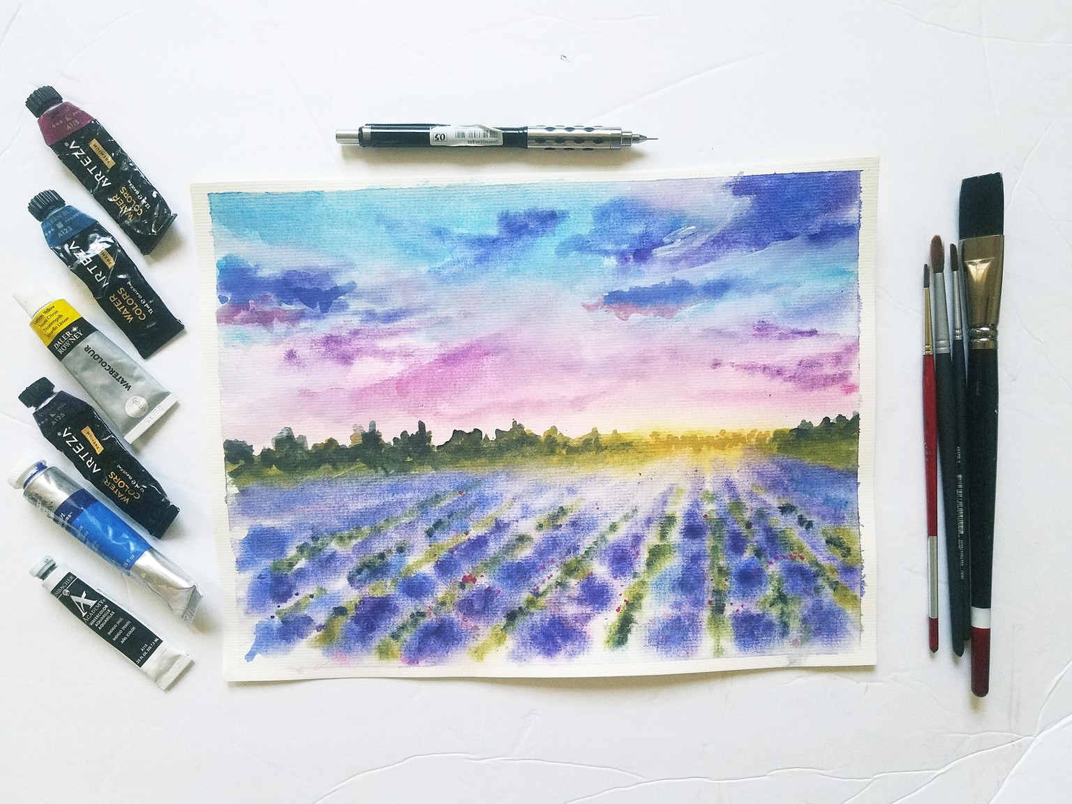 Lavender Dreams - Explore Loose Painting in Watercolor - image 1 - student project