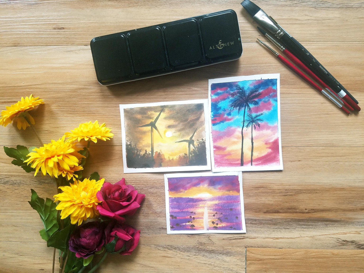 Summer Landscapes and beaches-Using Watercolors - image 1 - student project