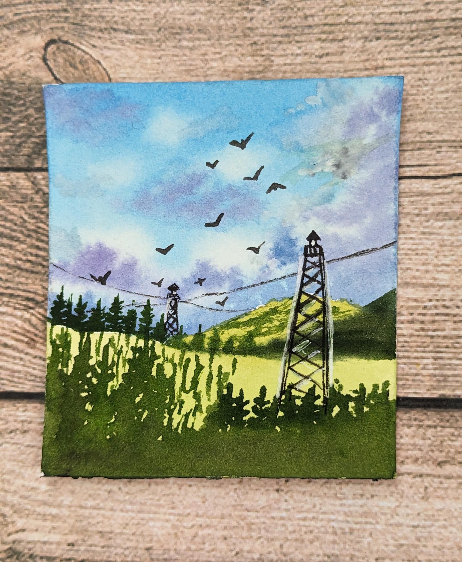 Learn to Paint Tranquil Blue Skies with Watercolor - A 21 Day Challenge - image 13 - student project