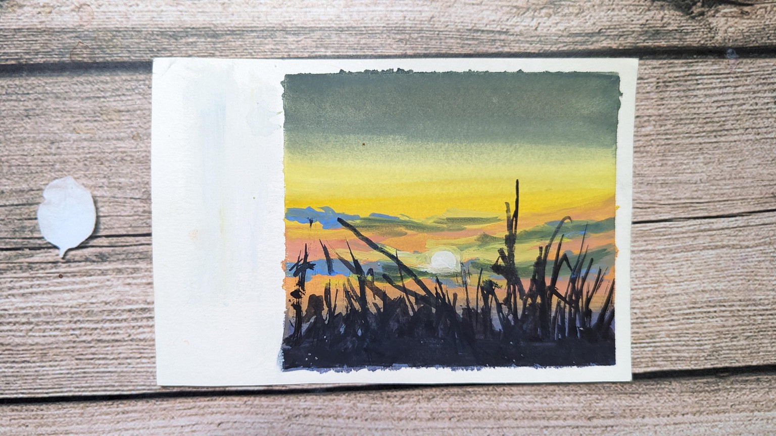 Sunset Landscape with Gouache: Master Layering & Blending Techniques - image 3 - student project