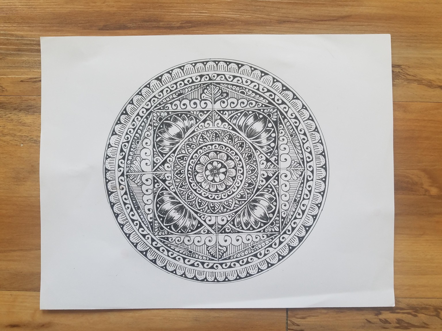Intricate Geometric Mandala-Part 2. Octagon Mandala & Seed of Life - image 3 - student project