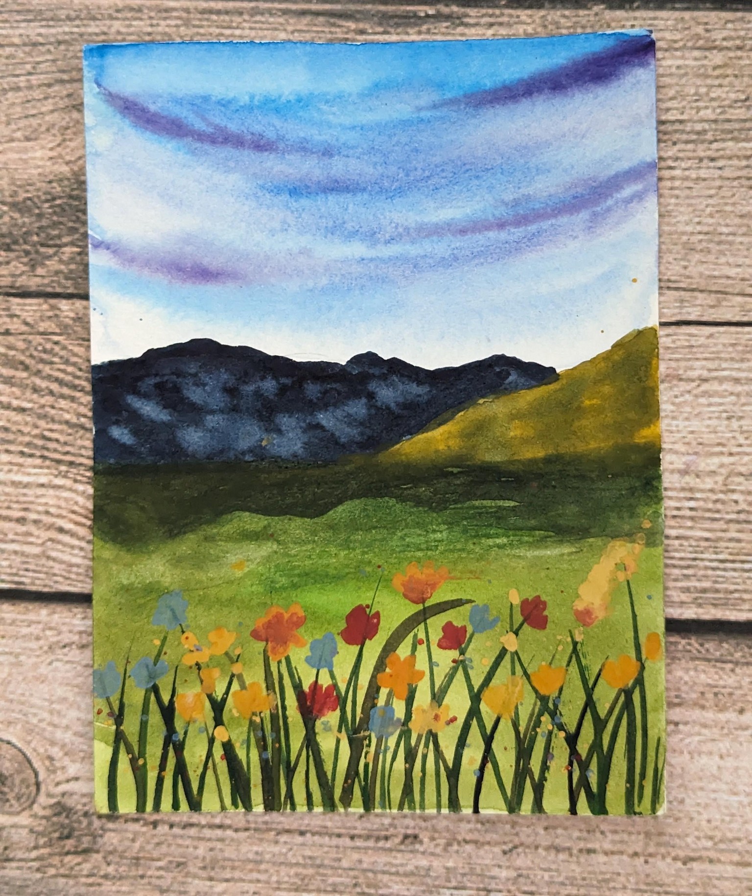 Learn to Paint Tranquil Blue Skies with Watercolor - A 21 Day Challenge - image 12 - student project