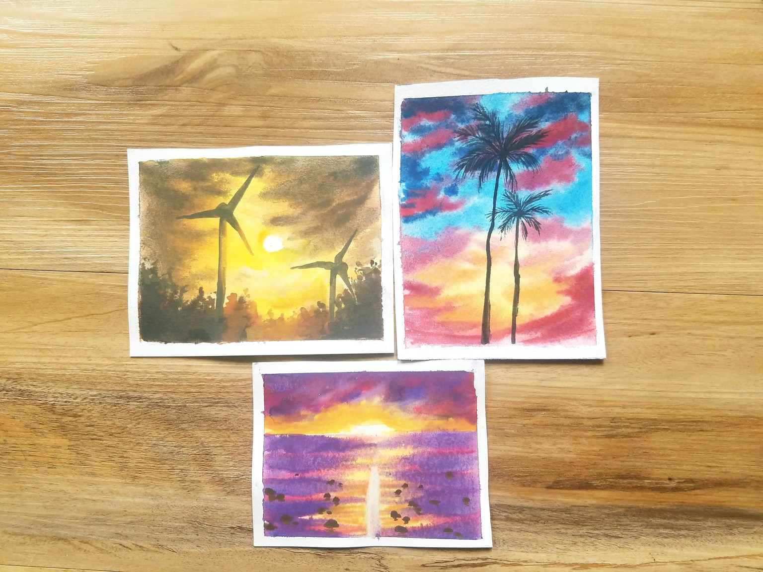 Summer Landscapes and beaches-Using Watercolors - image 2 - student project