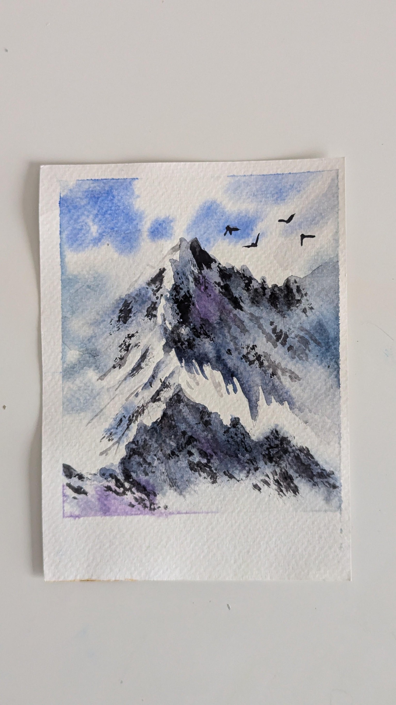 Snowy Mountains, A 7-Day Painting Challenge in Watercolors - image 2 - student project