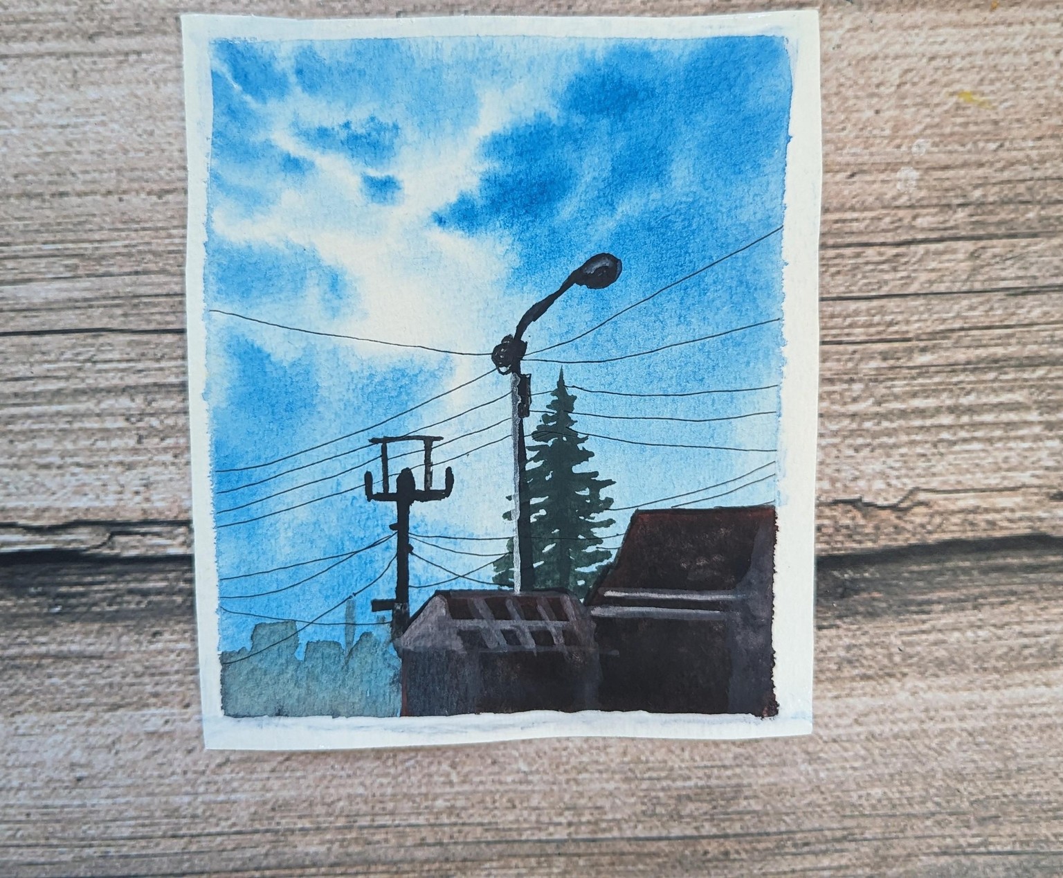 Learn to Paint Tranquil Blue Skies with Watercolor - A 21 Day Challenge - image 19 - student project