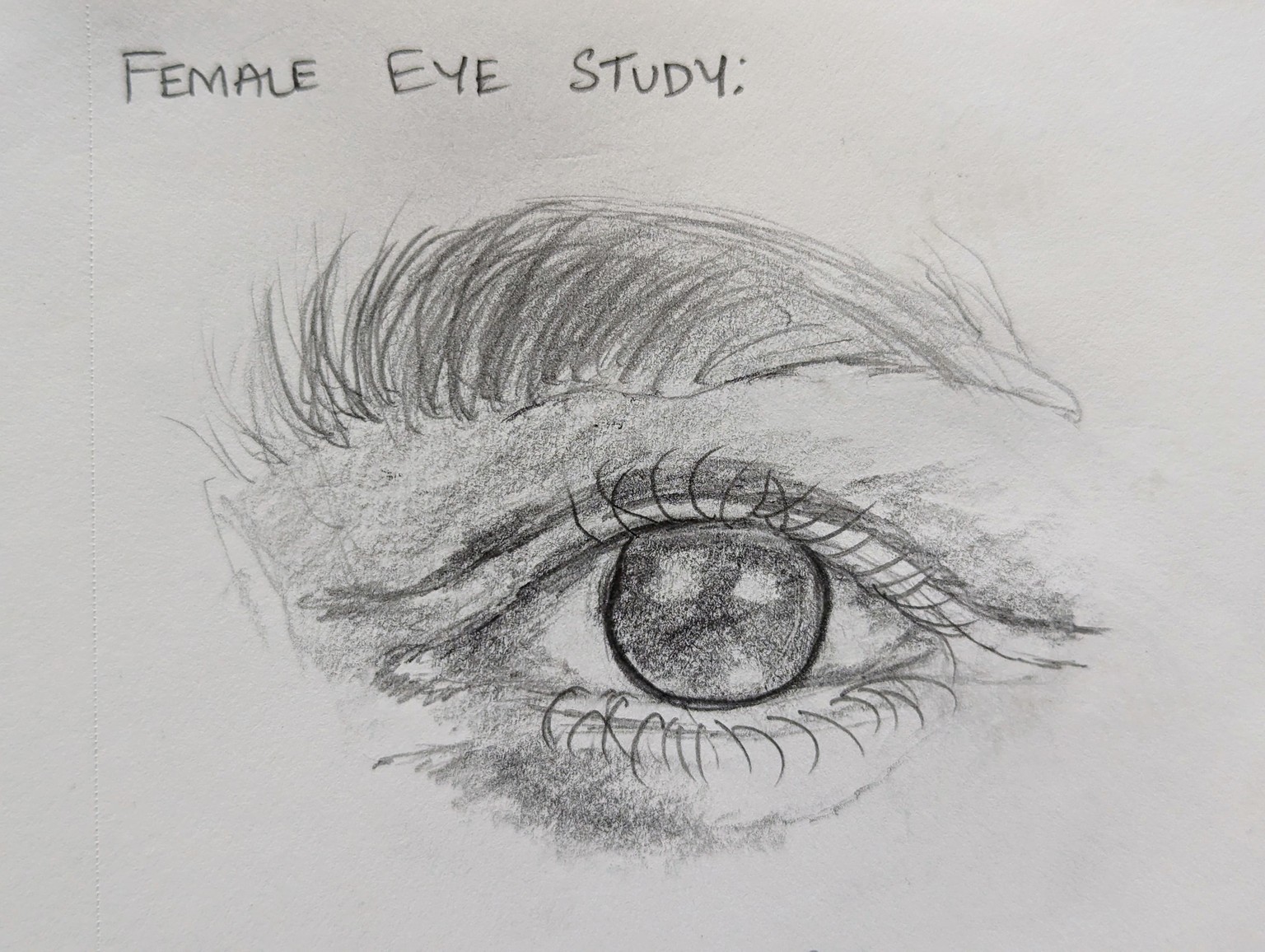 Drawing and shading Realistic eye - image 1 - student project