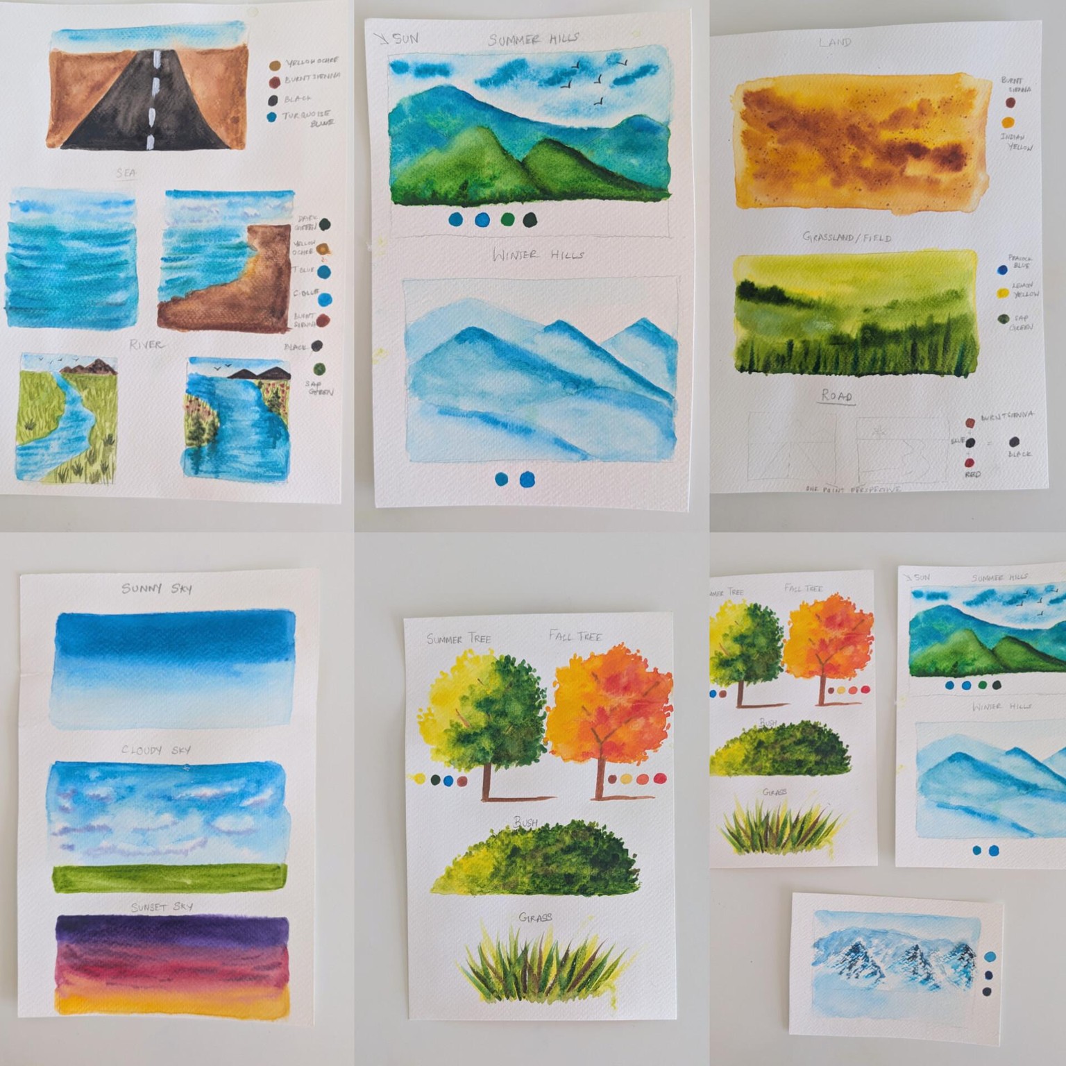 Watercolour Landscapes Made Easy: Master the 6 Essential Elements - image 6 - student project