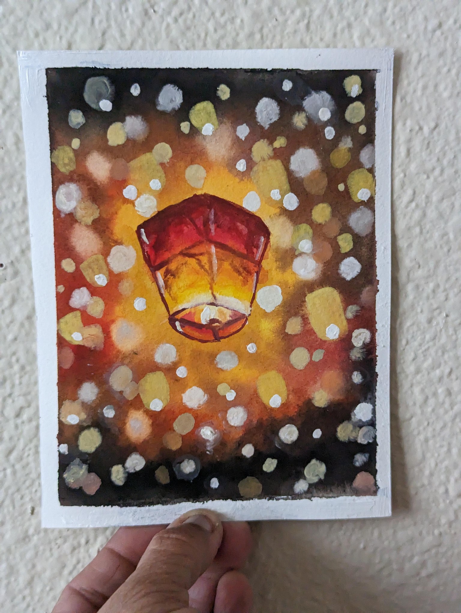 Learn to paint a Festive Lantern using Watercolors - image 1 - student project
