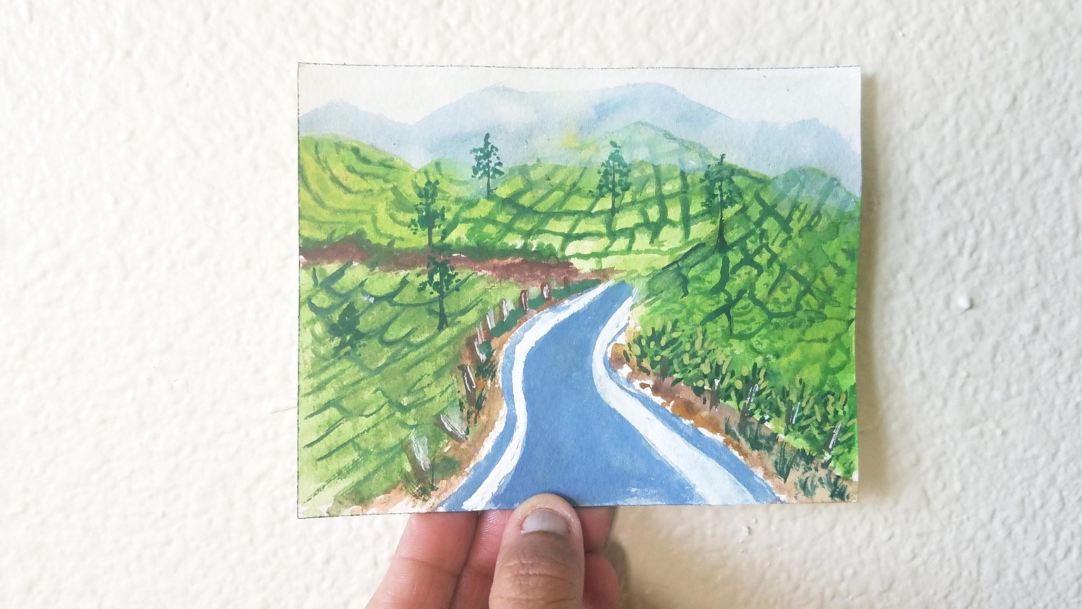 Learn to Paint Tea Gardens With Watercolors - image 3 - student project