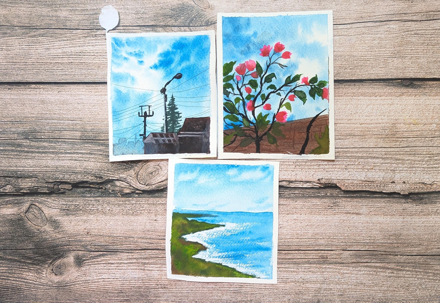 Learn to Paint Tranquil Blue Skies with Watercolor - A 21 Day Challenge - image 5 - student project