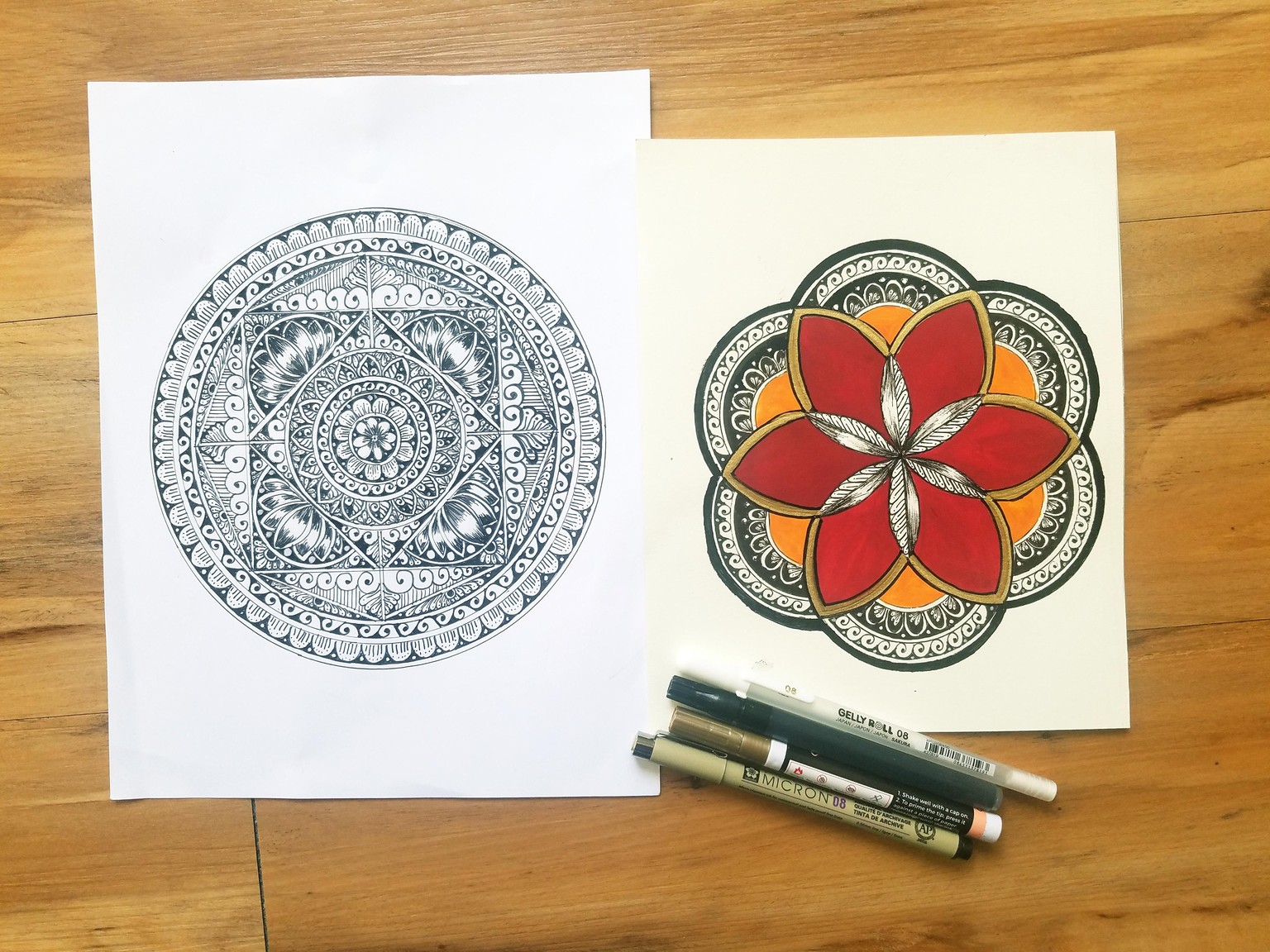 Intricate Geometric Mandala-Part 2. Octagon Mandala & Seed of Life - image 1 - student project