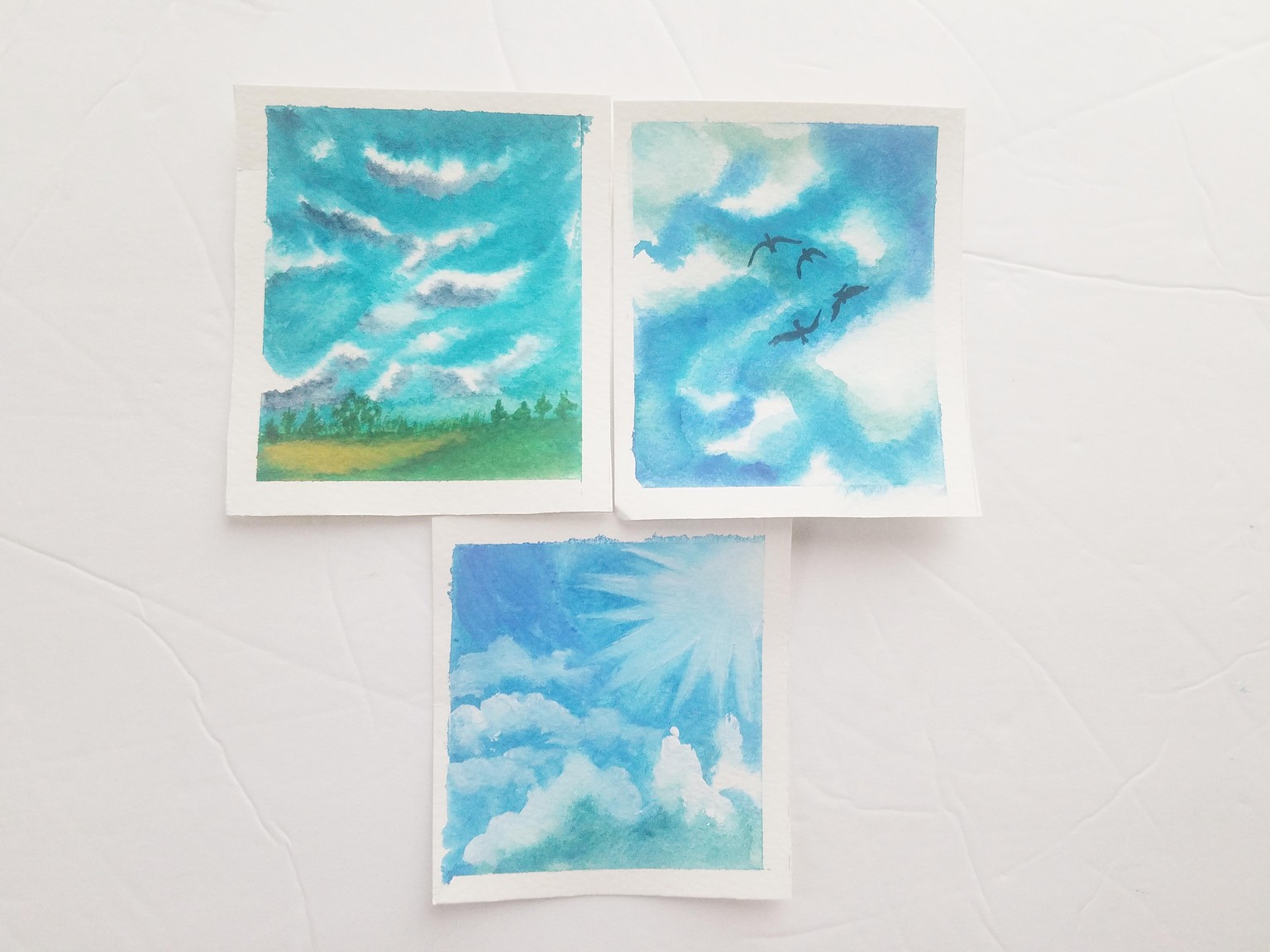 15 Days of Expressive Watercolor Skies -Exploring Watercolor Inks & Paints - image 3 - student project