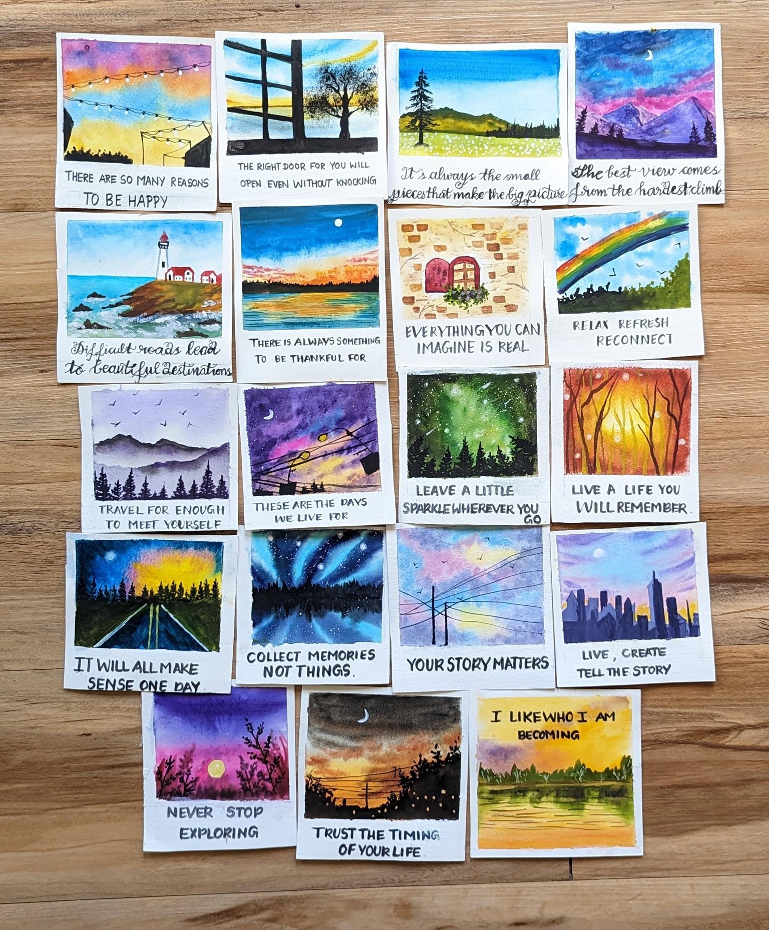 30 Day's of Self Reflection & Self Care with Watercolor Art - image 2 - student project