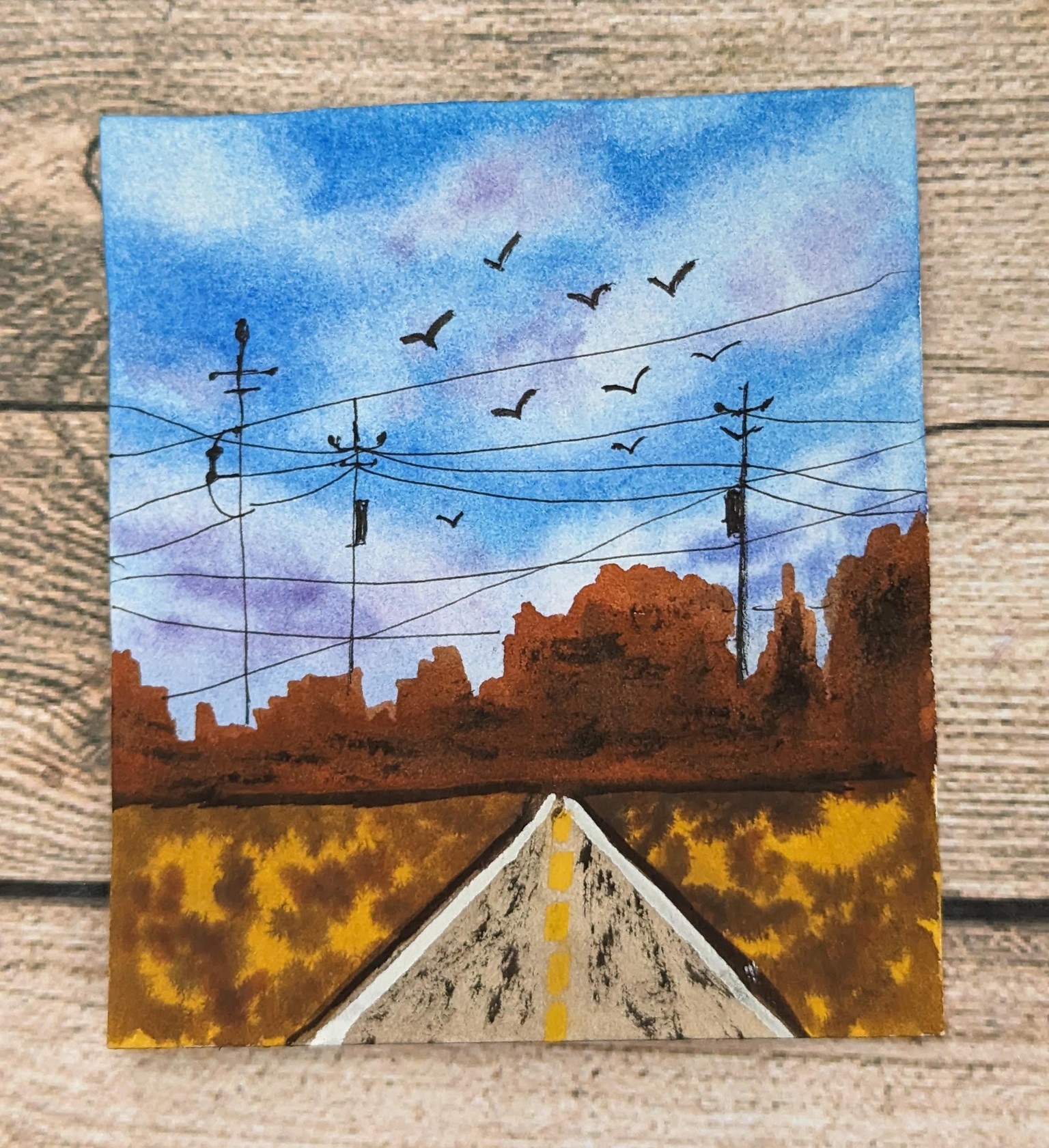 Learn to Paint Tranquil Blue Skies with Watercolor - A 21 Day Challenge - image 10 - student project