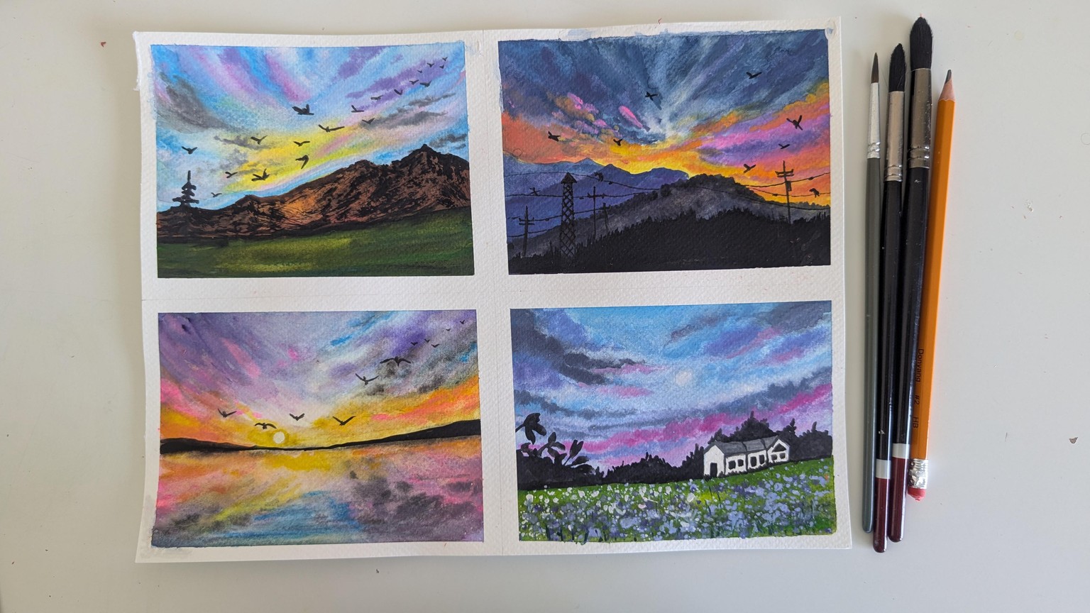 Pastel Landscapes: Paint 4 Dreamy Frame-Worthy Watercolor Scenes - image 2 - student project