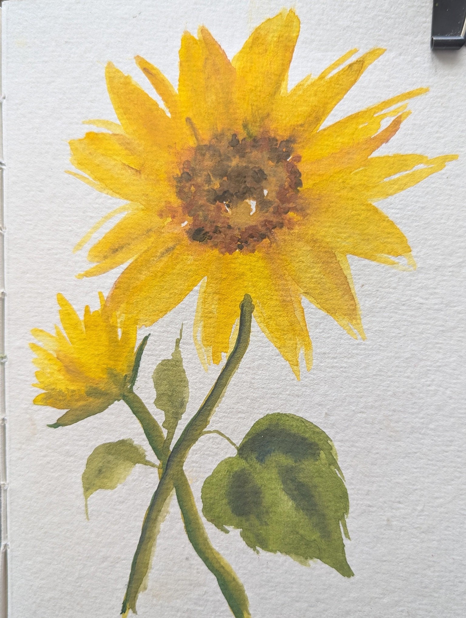 Paint Expressive Watercolor Sunflowers in 12 minutes : Simple Techniques for Stu - image 1 - student project