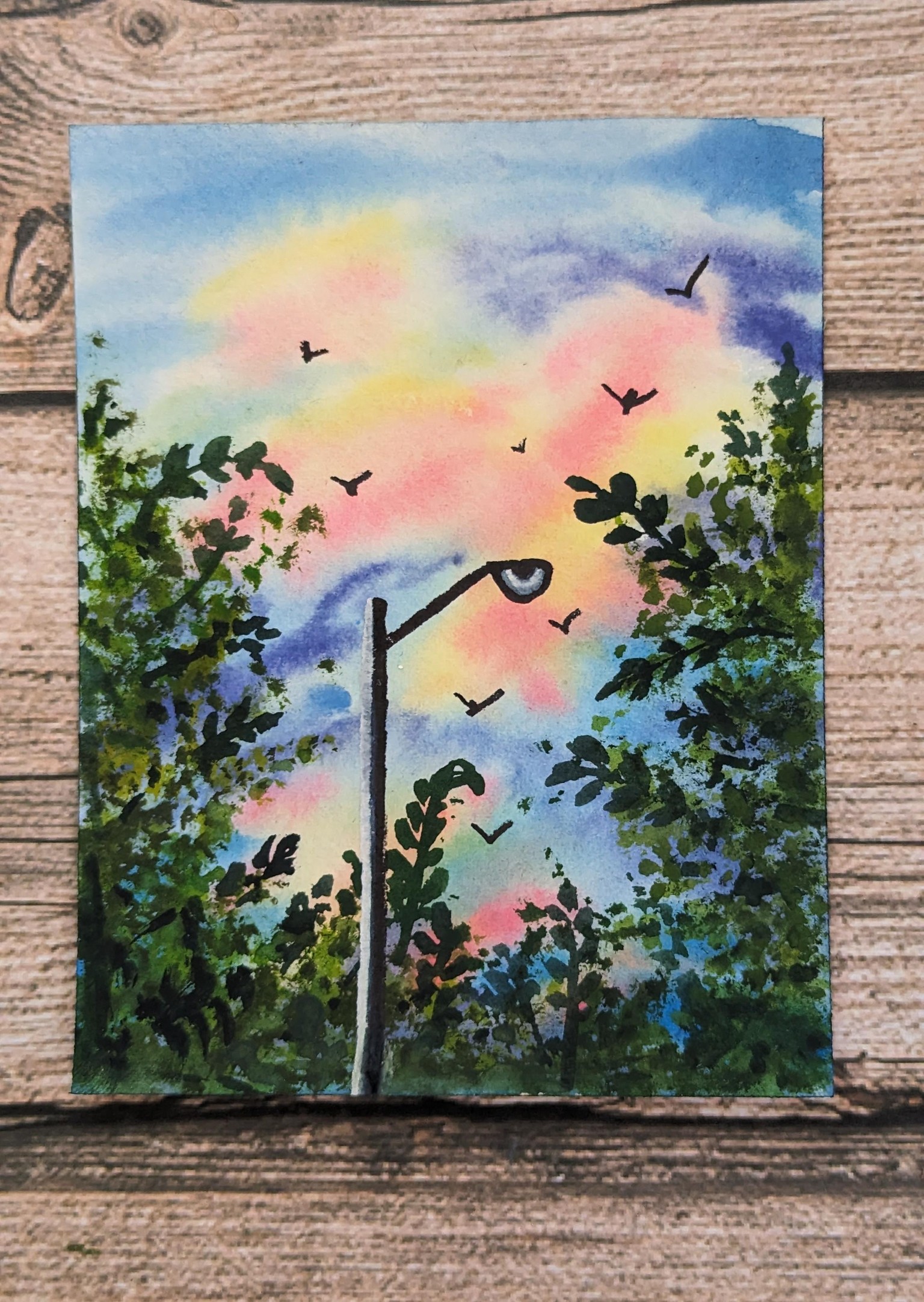 Learn to Paint Tranquil Blue Skies with Watercolor - A 21 Day Challenge - image 16 - student project
