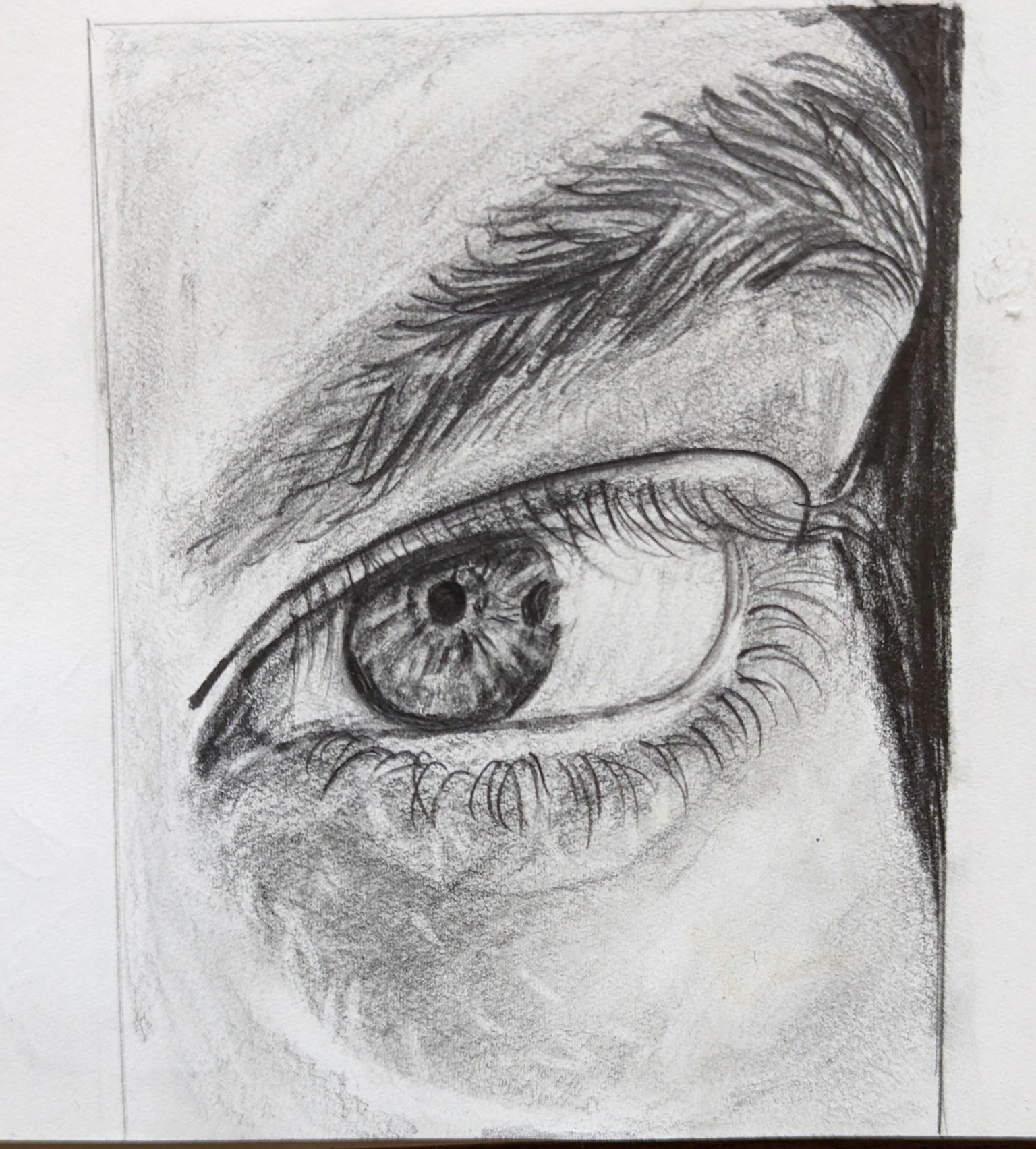 Drawing and shading Realistic eye - image 6 - student project