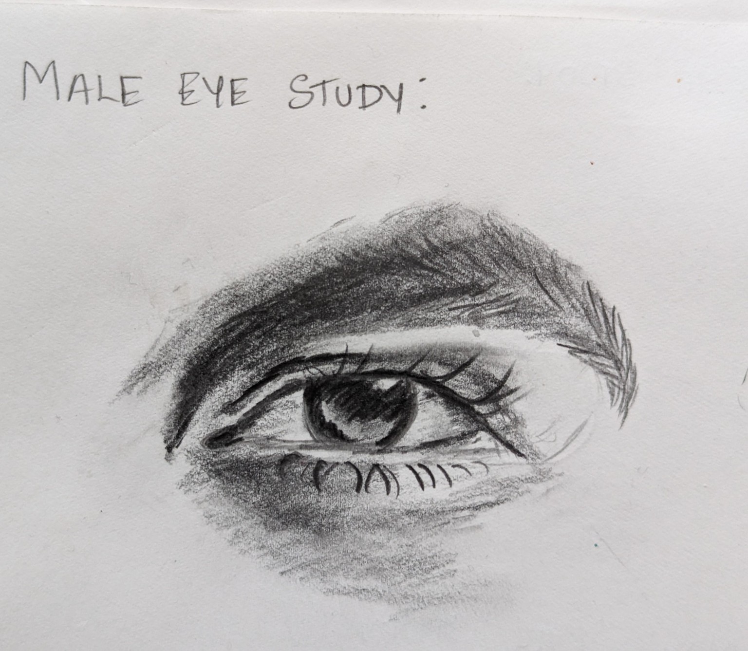 Drawing and shading Realistic eye - image 3 - student project