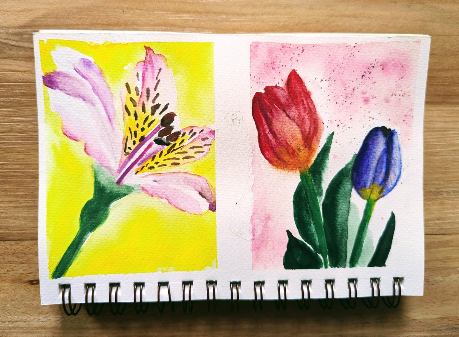 FloralScapes: Capturing the Essence & Beauty of Flowers with Watercolors - image 3 - student project
