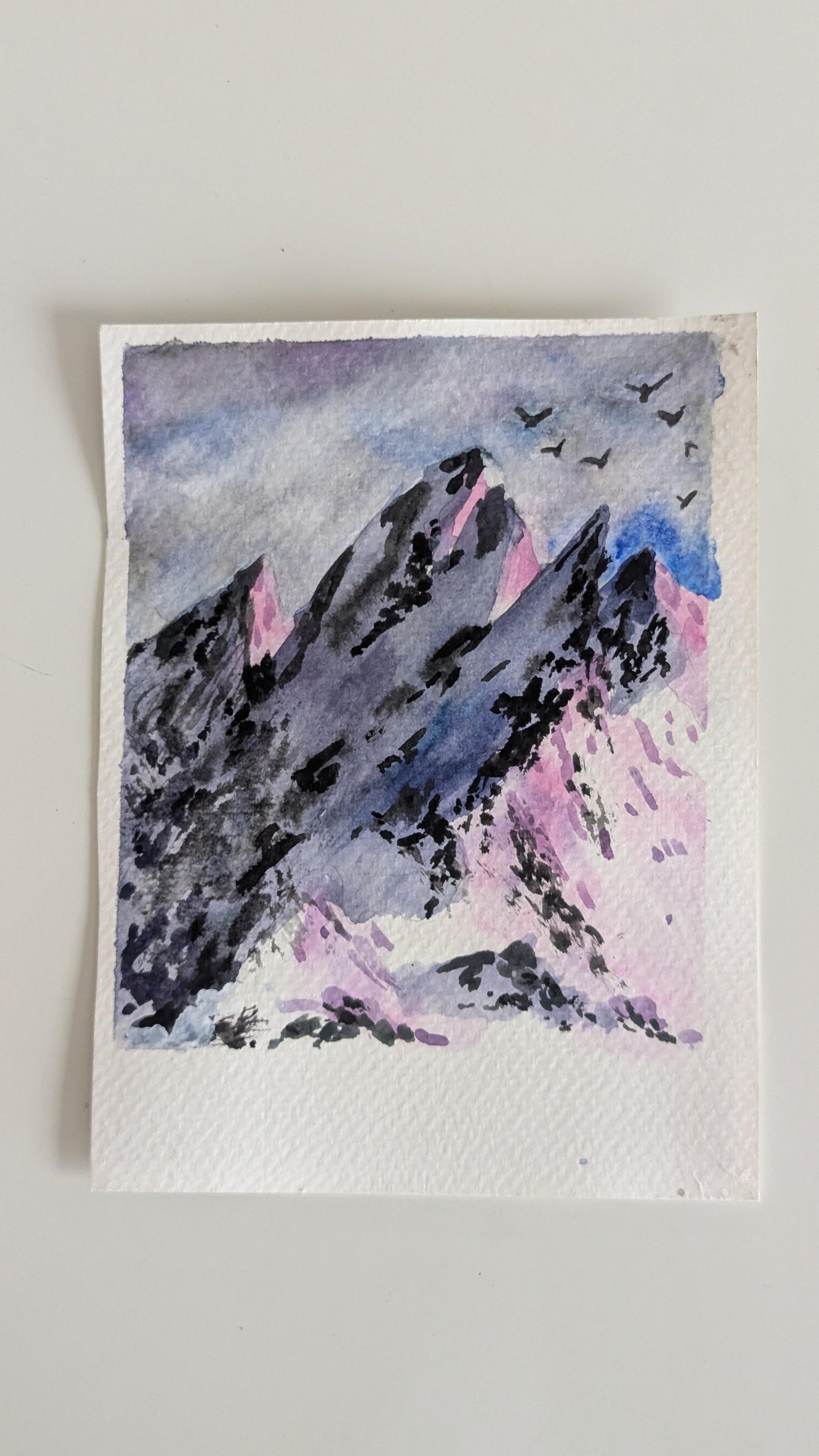 Snowy Mountains, A 7-Day Painting Challenge in Watercolors - image 3 - student project