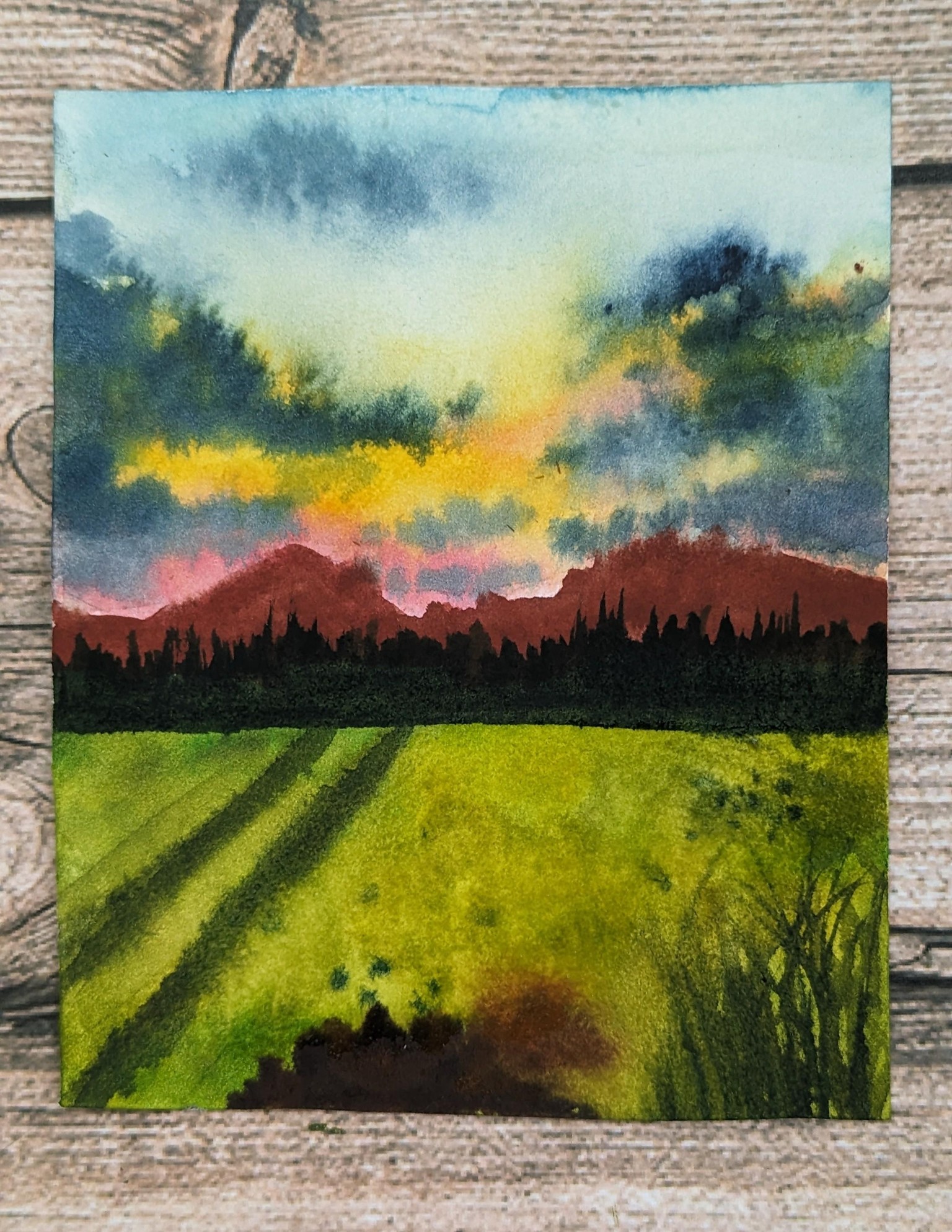 Learn to Paint Tranquil Blue Skies with Watercolor - A 21 Day Challenge - image 14 - student project