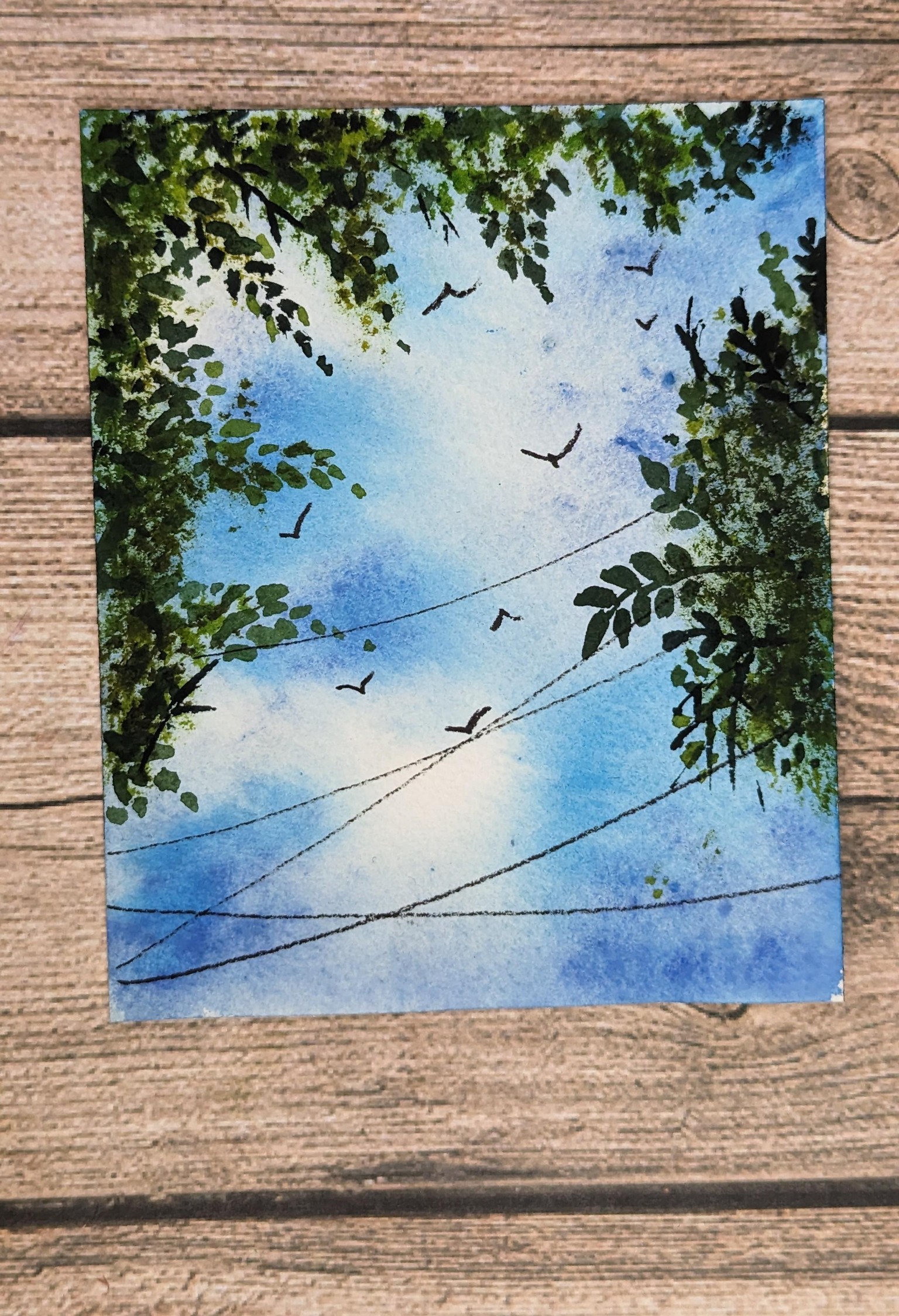 Learn to Paint Tranquil Blue Skies with Watercolor - A 21 Day Challenge - image 6 - student project