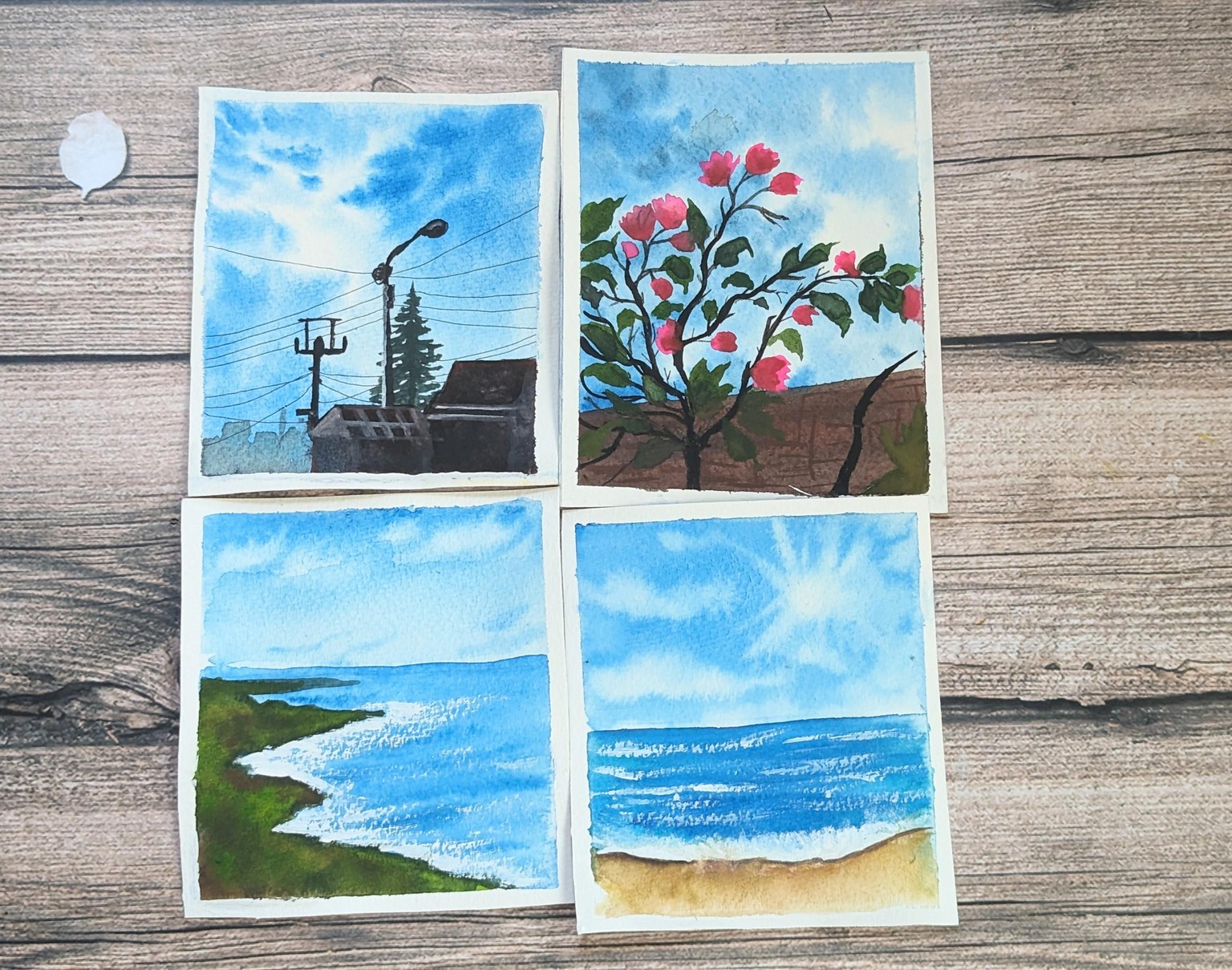 Learn to Paint Tranquil Blue Skies with Watercolor - A 21 Day Challenge - image 4 - student project