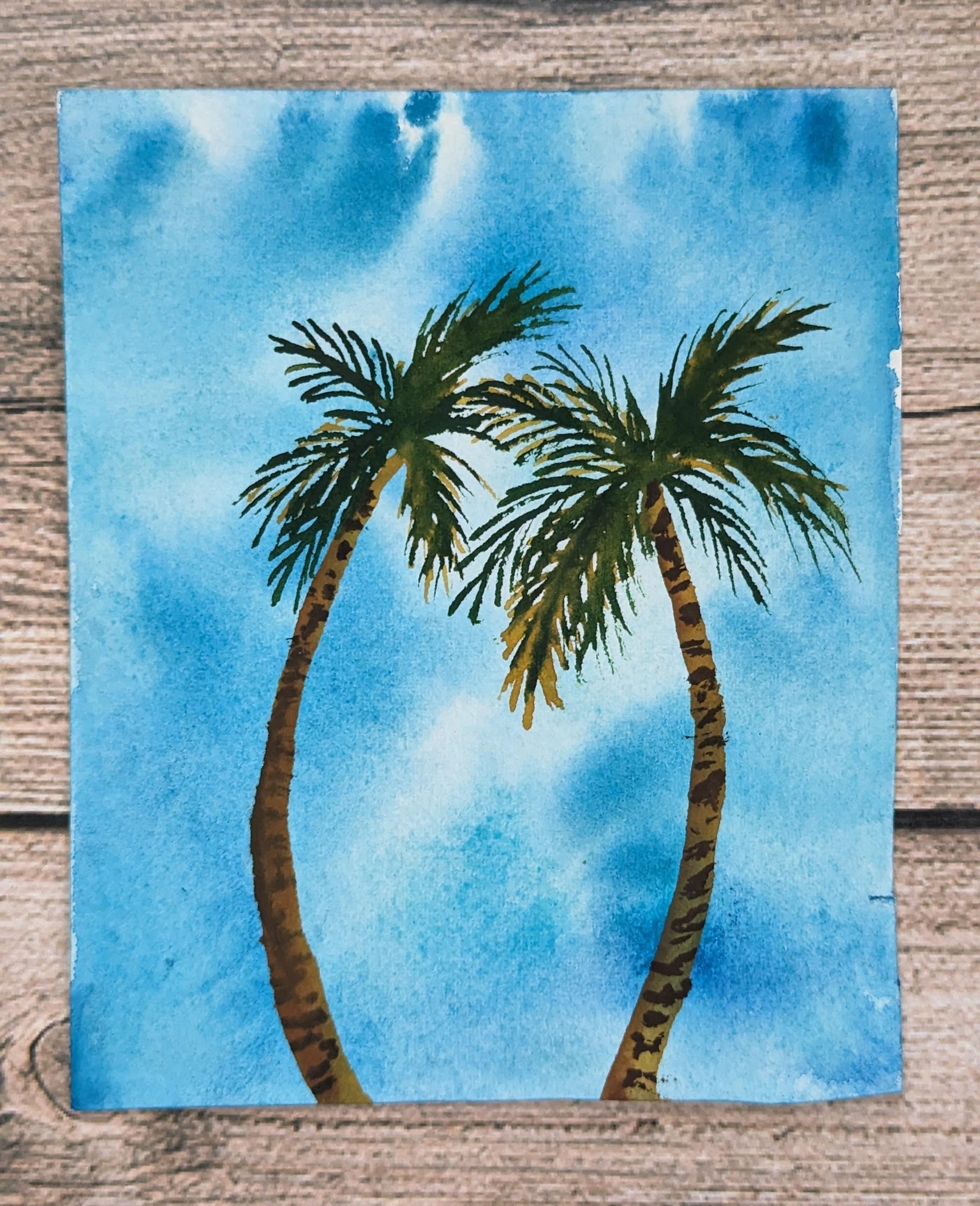 Learn to Paint Tranquil Blue Skies with Watercolor - A 21 Day Challenge - image 18 - student project