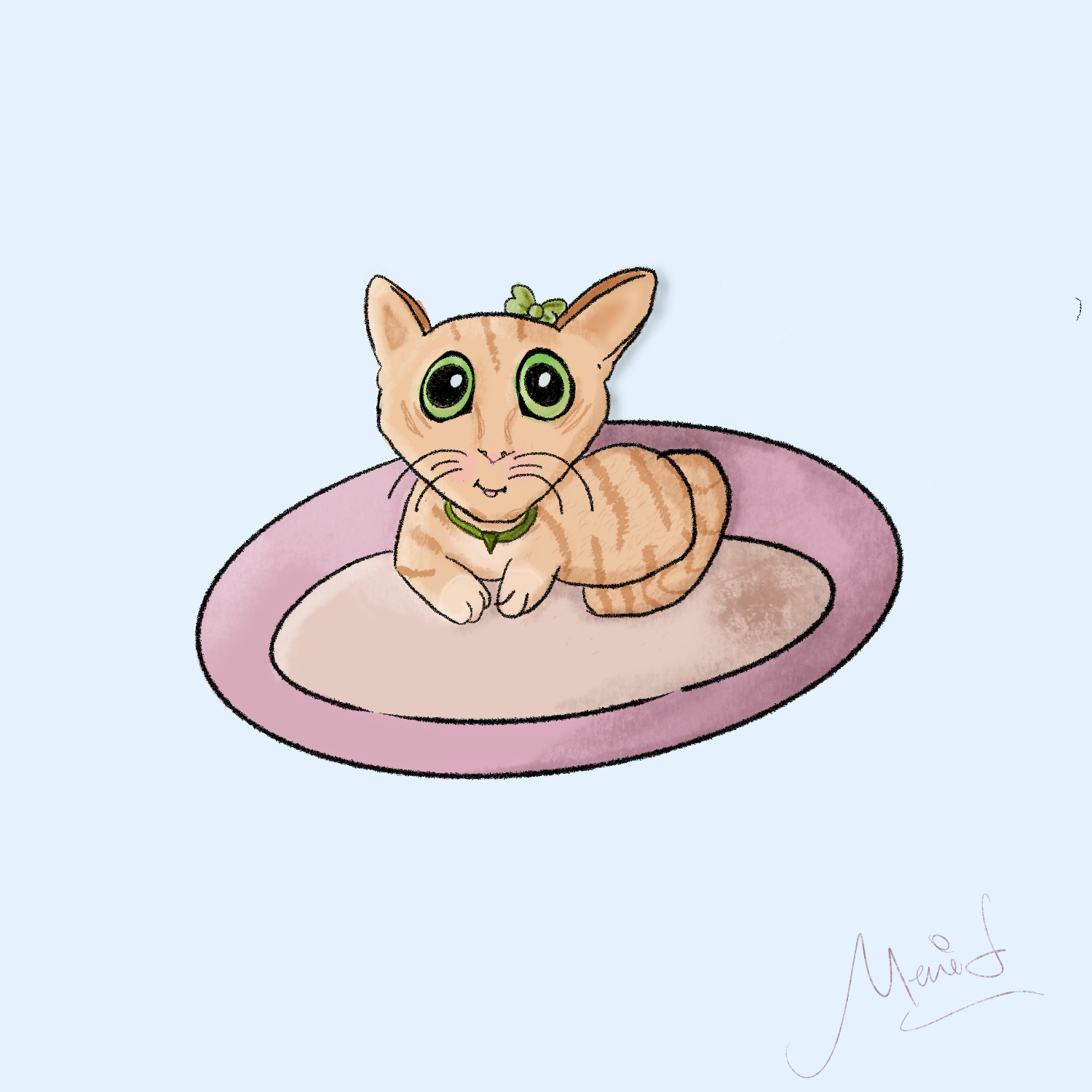 Cute bunny + cat - image 1 - student project