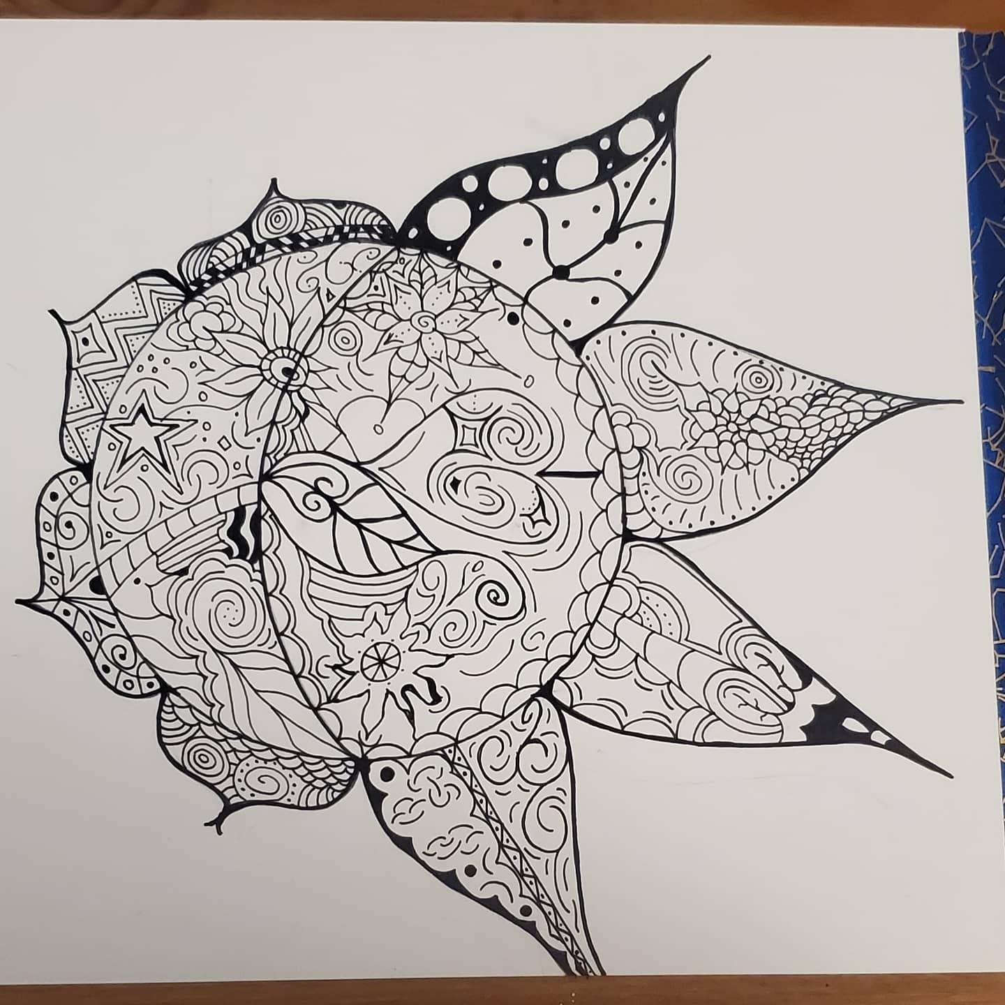 Zentangle Attempt One - image 2 - student project