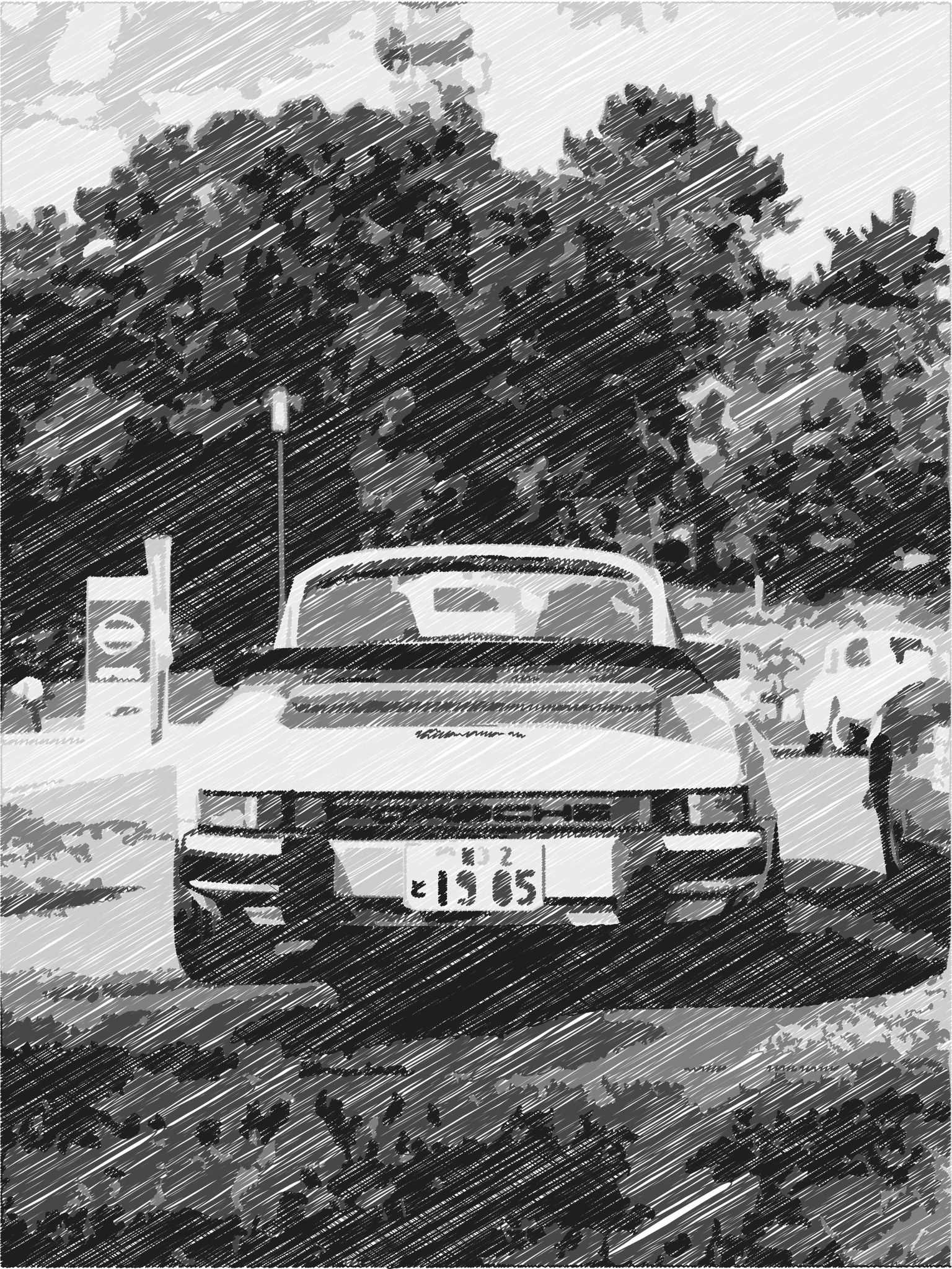 sketch porsche - image 1 - student project