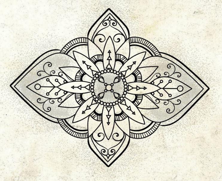 Rustic Neutral Mandala - image 2 - student project