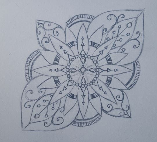 Rustic Neutral Mandala - image 1 - student project