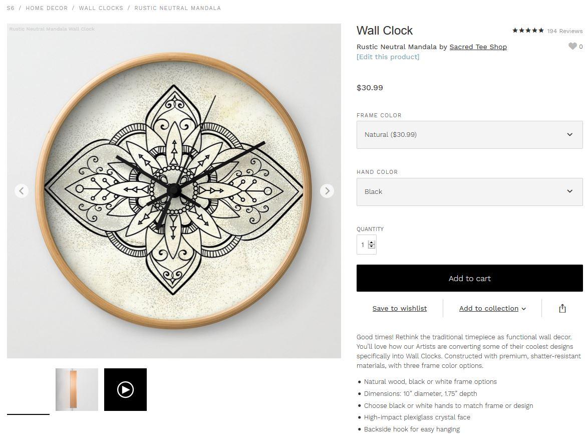 Rustic Neutral Mandala - image 4 - student project
