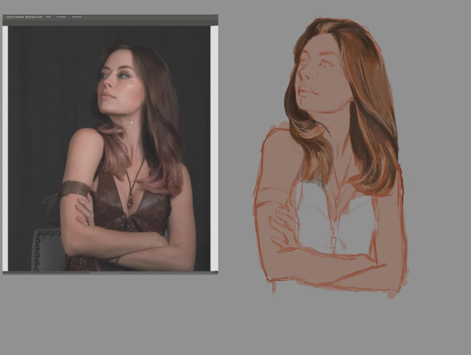 Wavy hair study - image 1 - student project