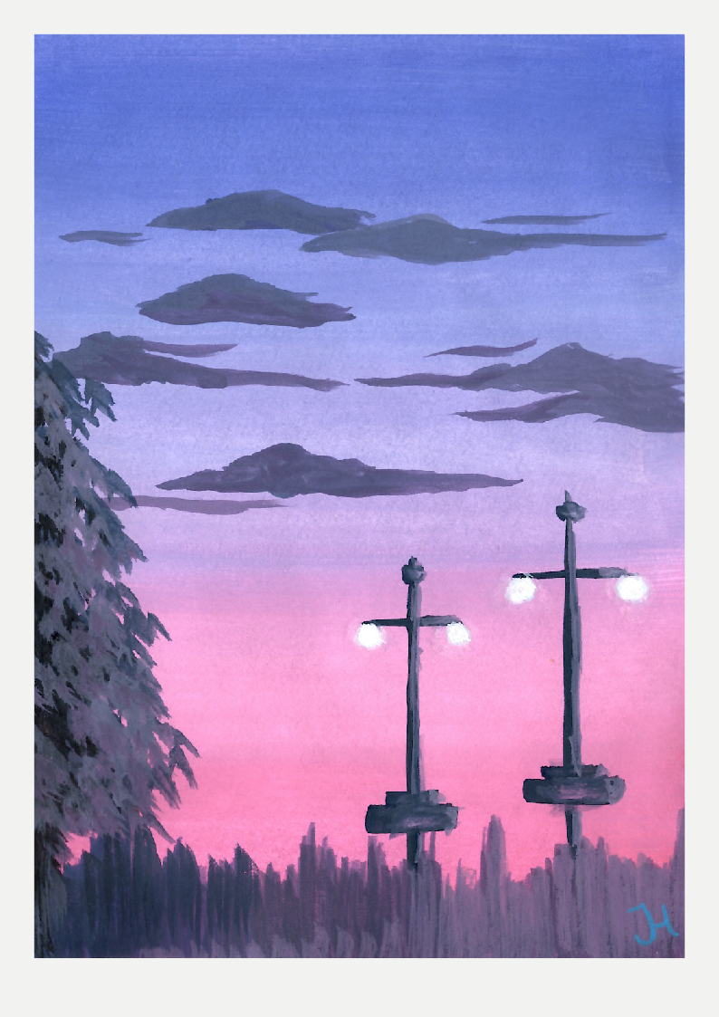 10 Days of Relaxing Gouache Landscapes - image 2 - student project