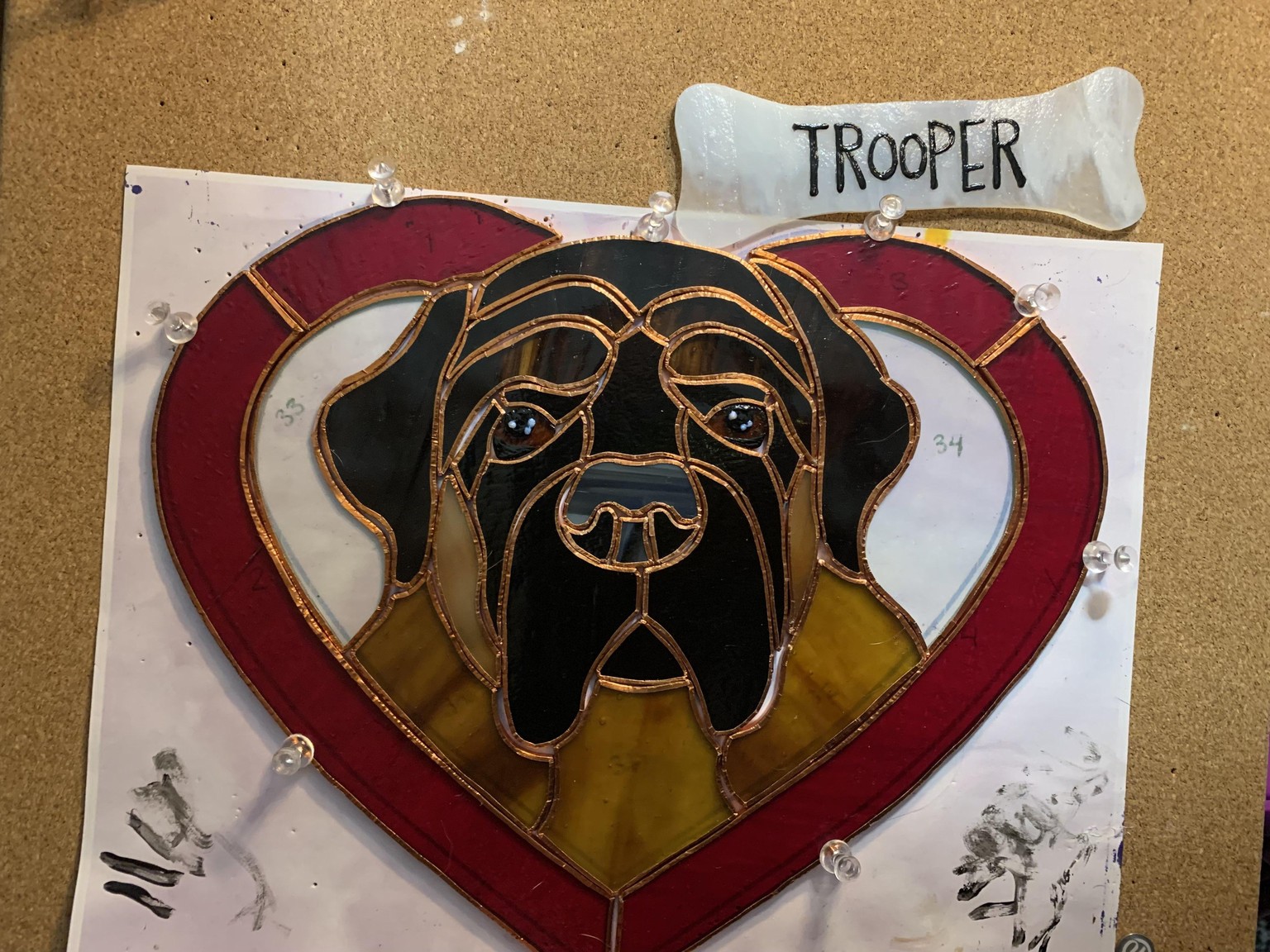 Stained Glass Butterfly & Pet Portrait - image 8 - student project