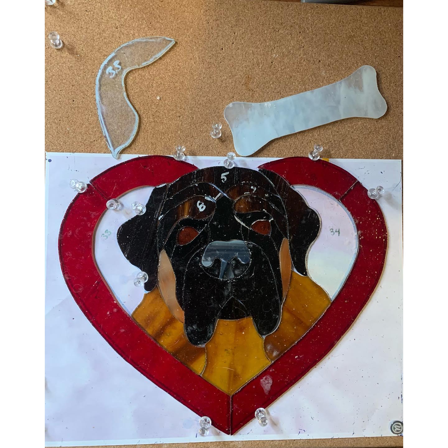 Stained Glass Butterfly & Pet Portrait - image 6 - student project