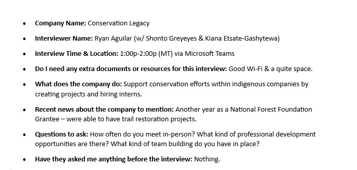 Interview Prep by Teiyanknei Chee - image 1 - student project
