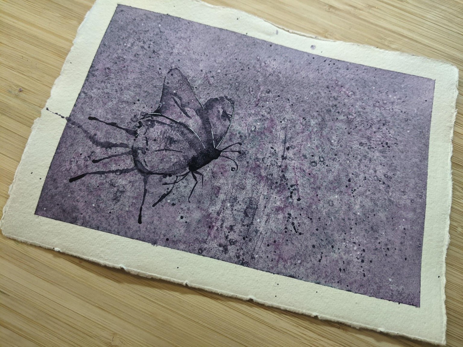 Abstract Watercolour Butterflies - image 1 - student project
